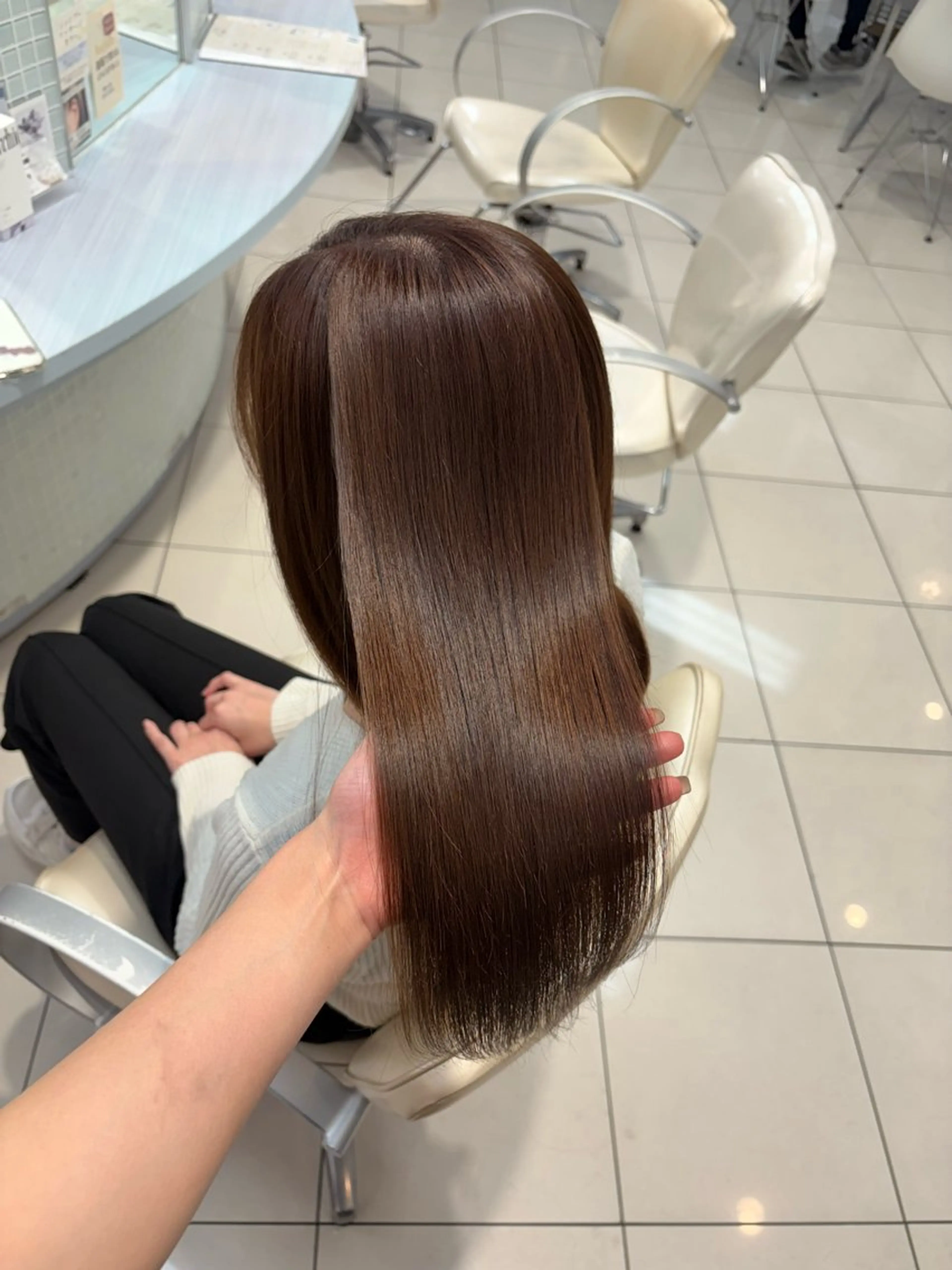 ロング カラー ヘアカラー トリートメント 盛れる韓国ヘア🩰/ 透明感カラー/華のヘアスタイル