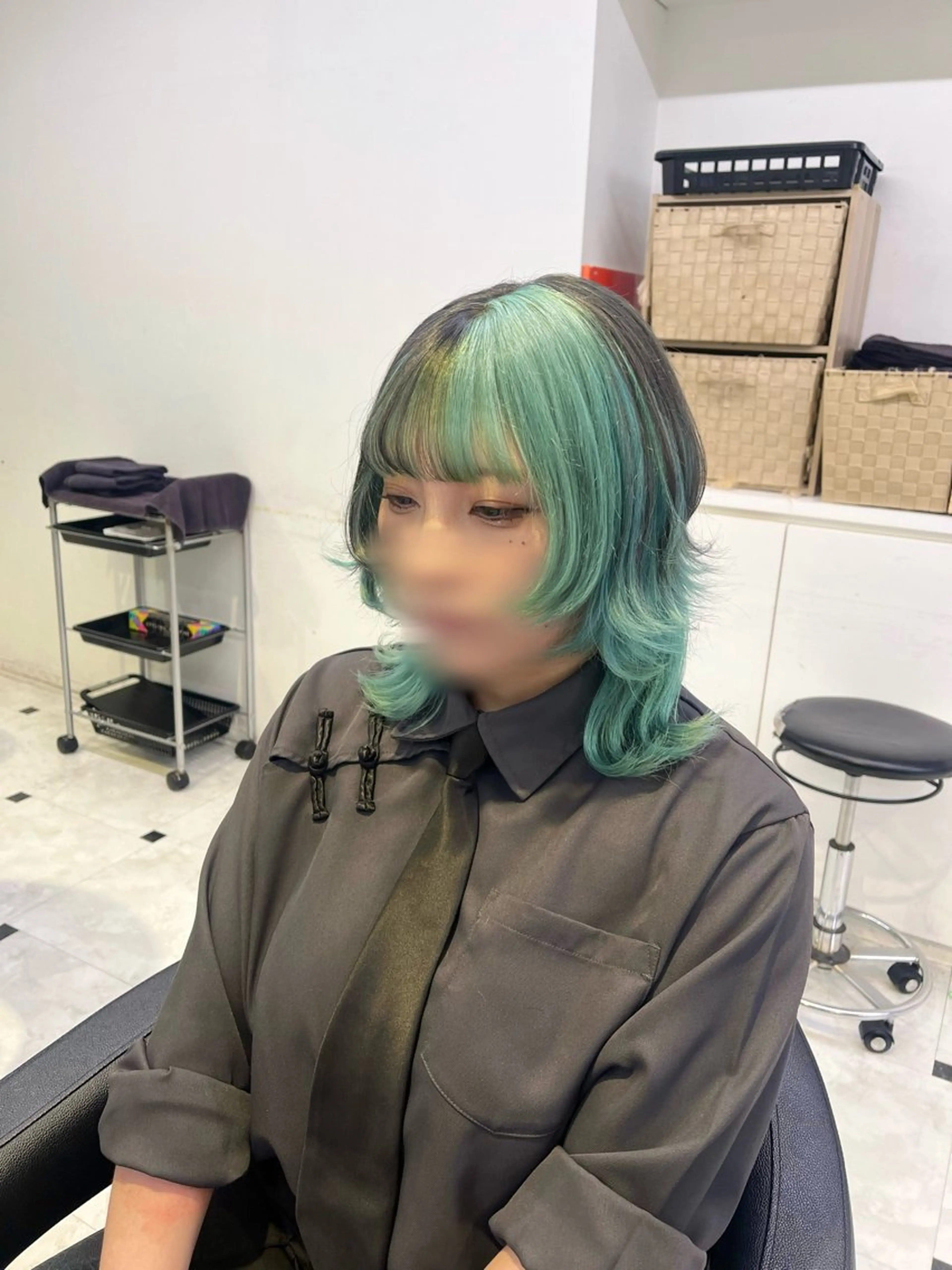ミディアム カラー ヘアカラー トリートメント ブリーチカラー 🩵MIZUKIのヘアスタイル