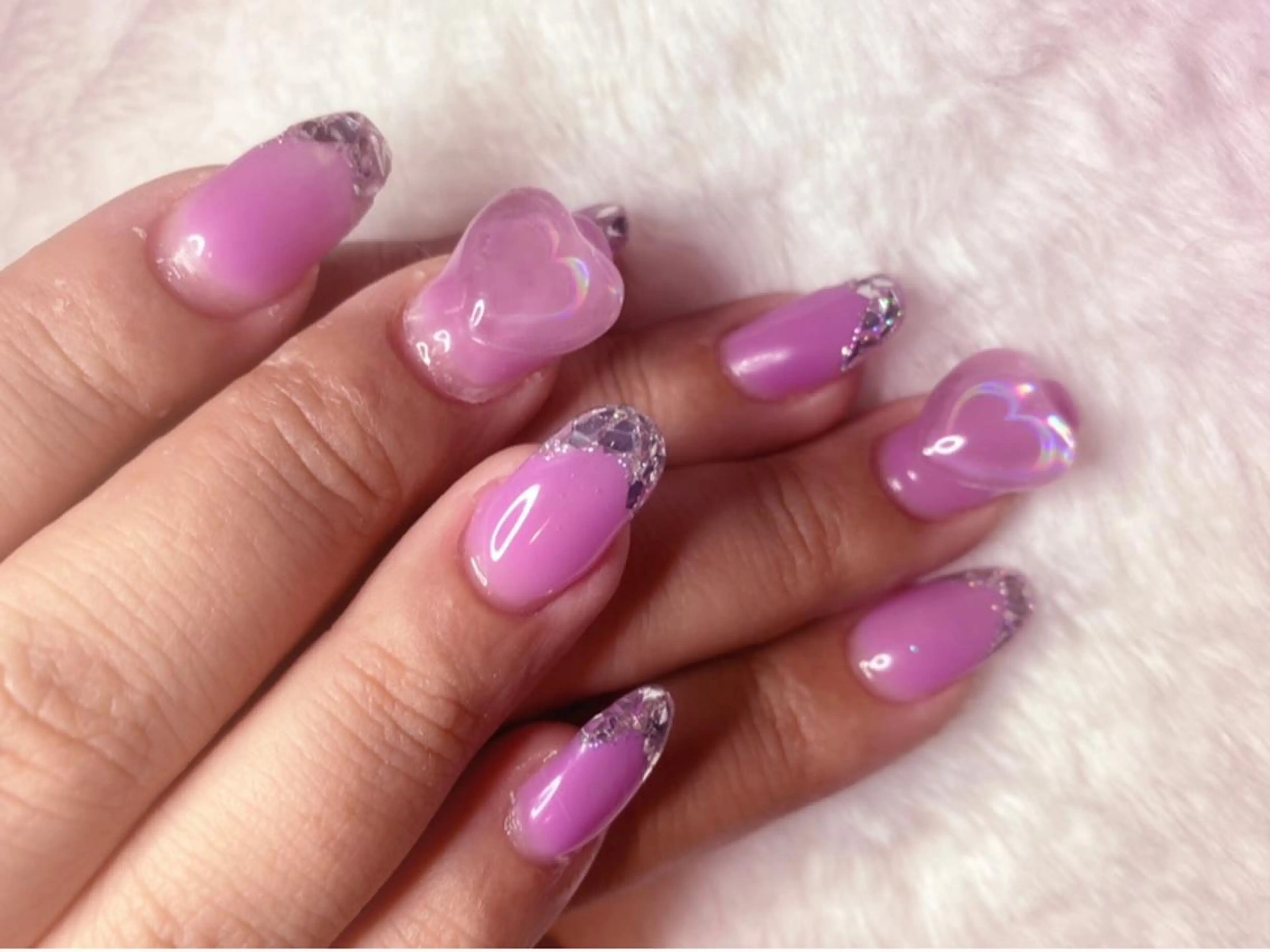 ネイル アートし放題♬モデル 募集𖤐 𖤐のネイルデザイン