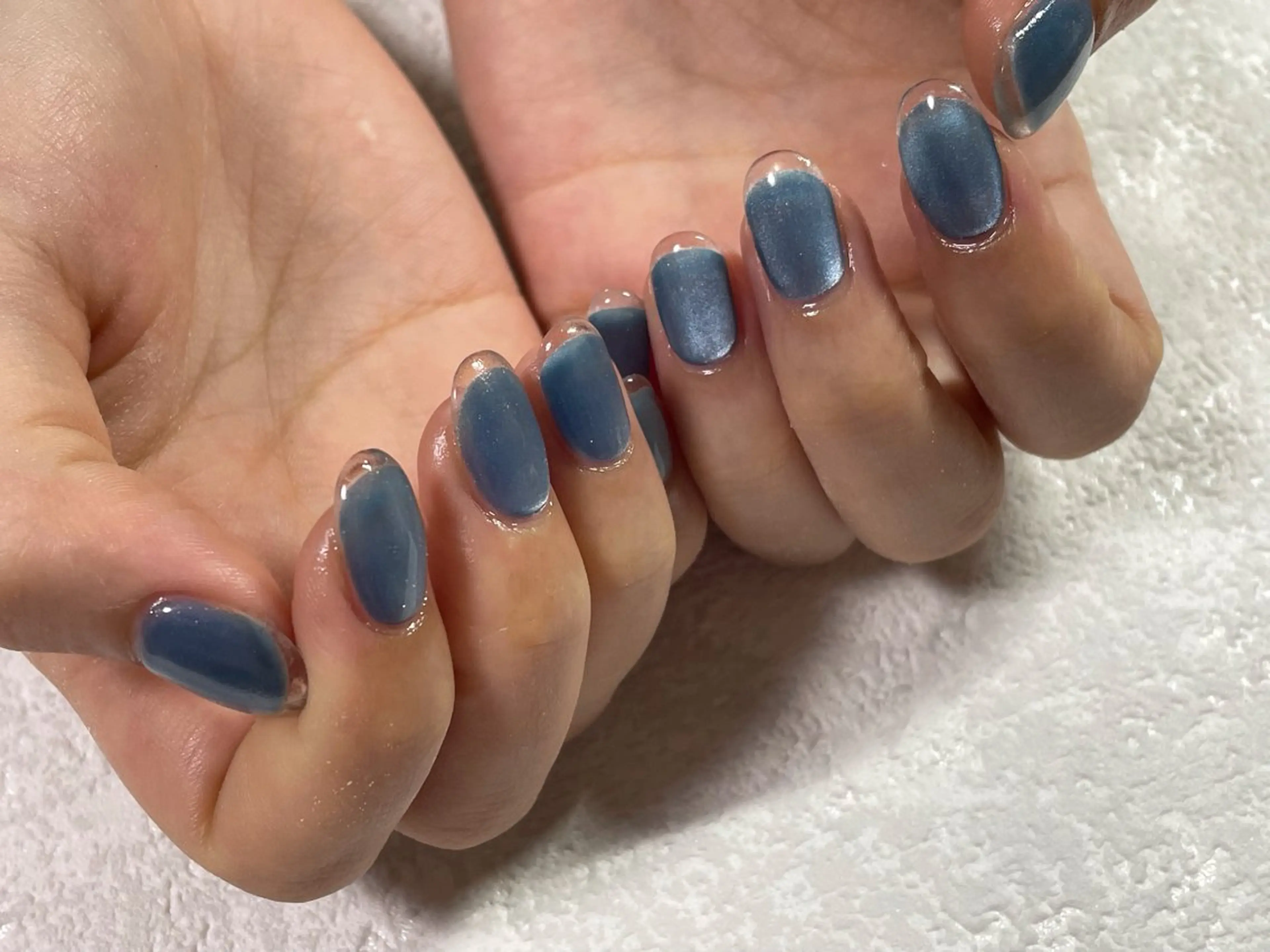 ネイル オーロラネイル フットネイル フレンチネイル ジェルネイル 韓国ネイル ハンドネイル kiki nail 二子玉川のネイルデザイン