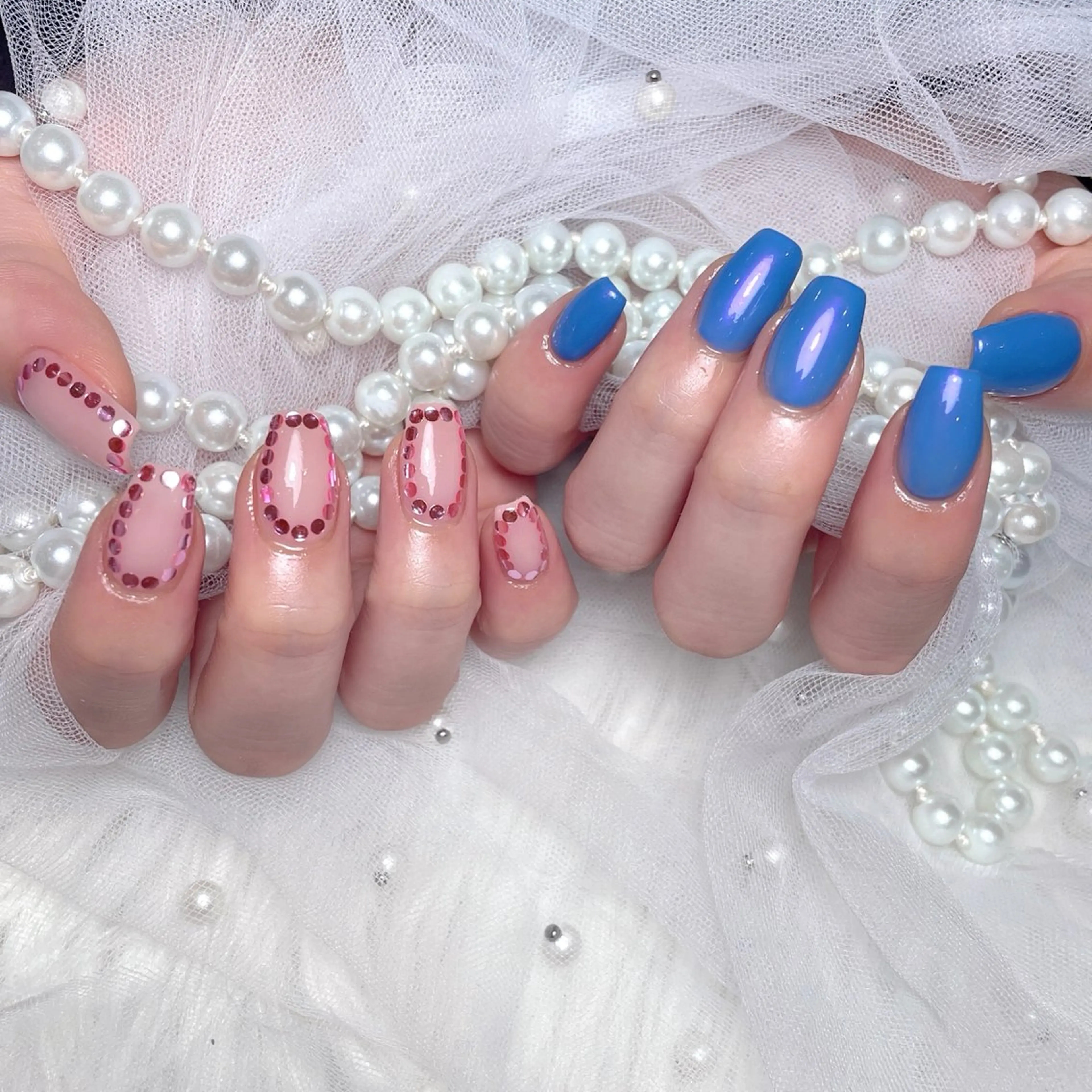 ネイル オーロラネイル M2 beauty Hoshinaのネイルデザイン