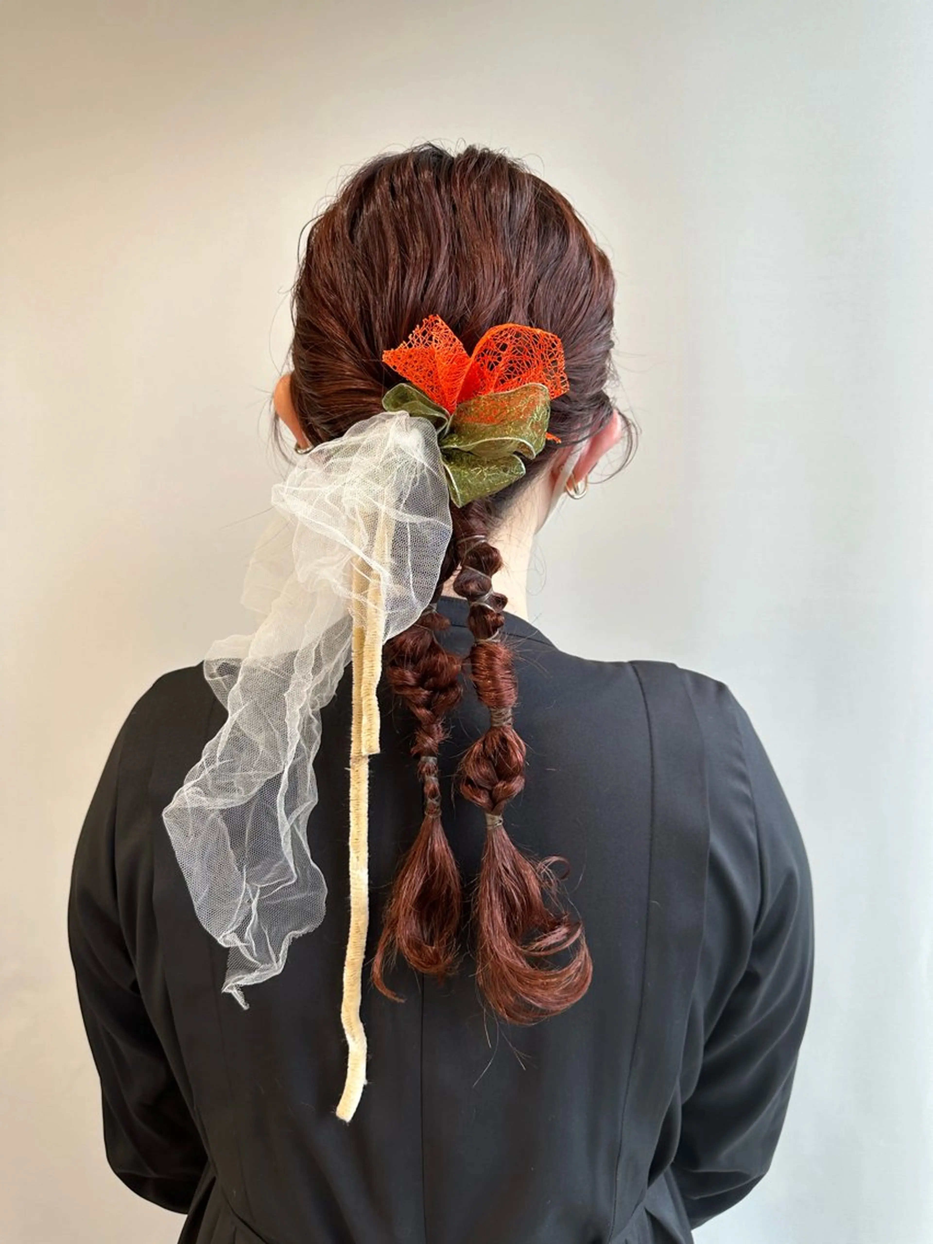 カラー ヘアアレンジ ヘアセット hibiki/セット /透明感カラーのヘアスタイル