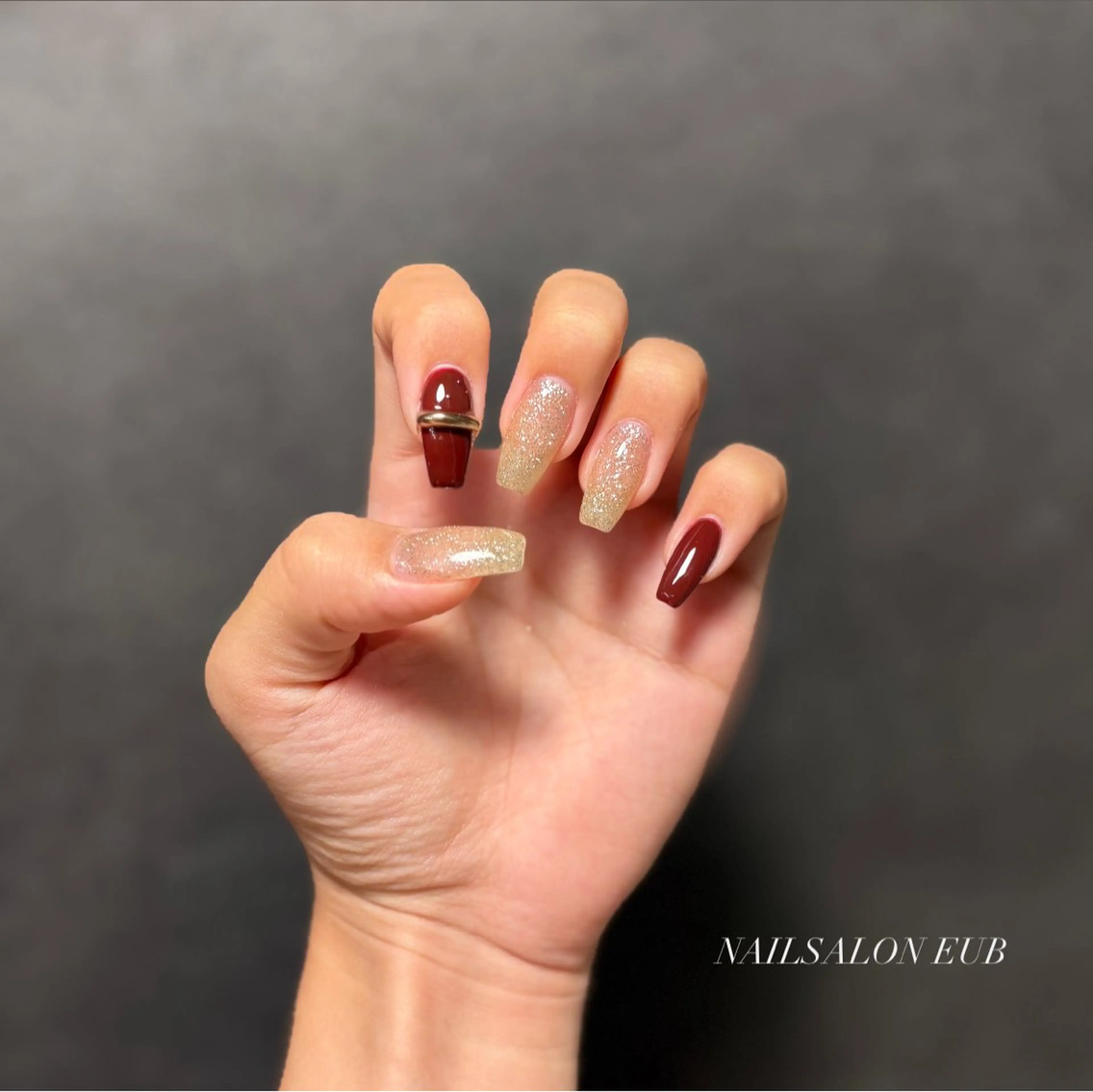 ネイル ワンカラーネイル ハンドネイル Nail salon EUBのネイルデザイン