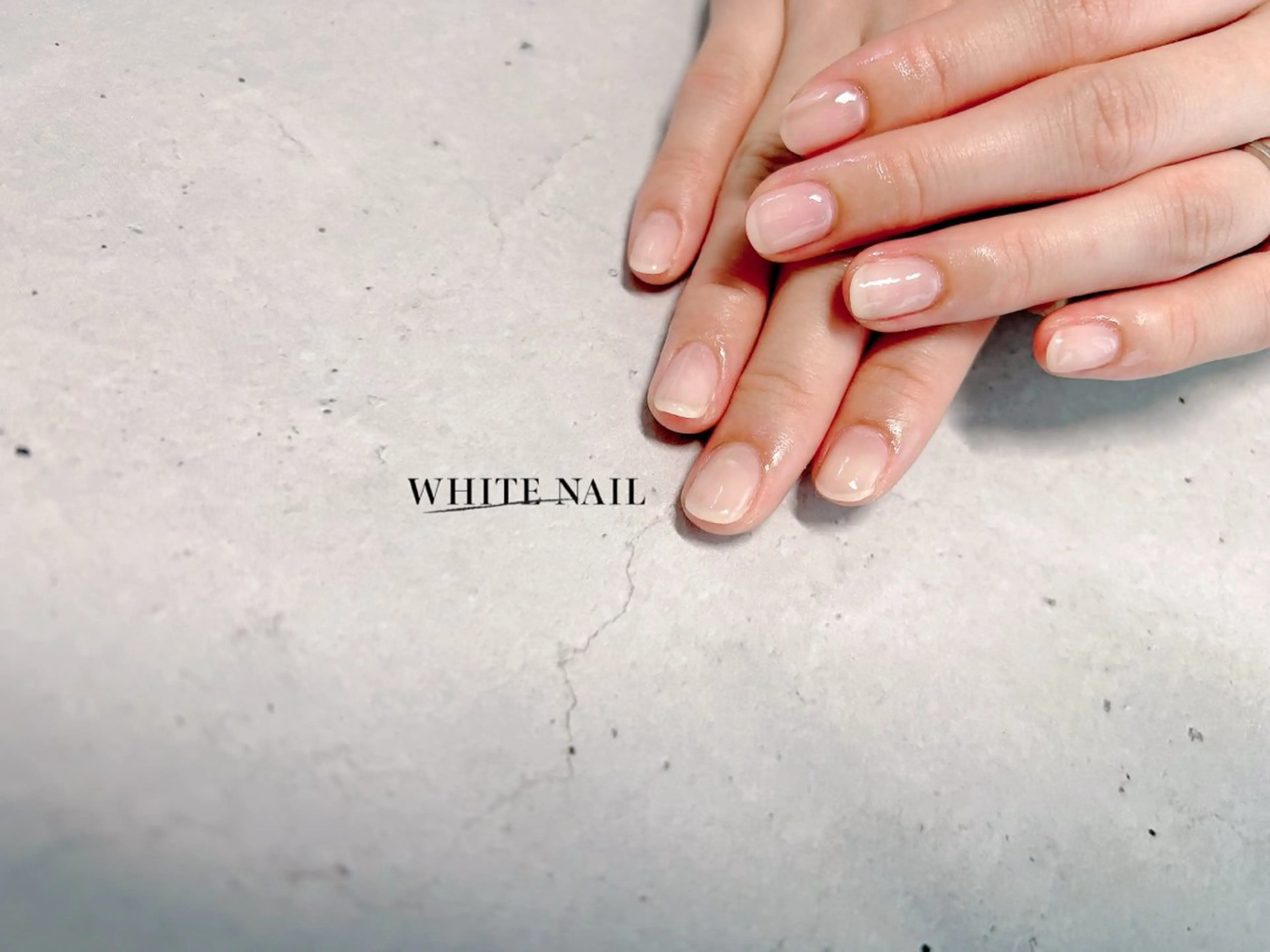 ネイル ワンカラーネイル WHITE NAIL ホワイトネイルのネイルデザイン