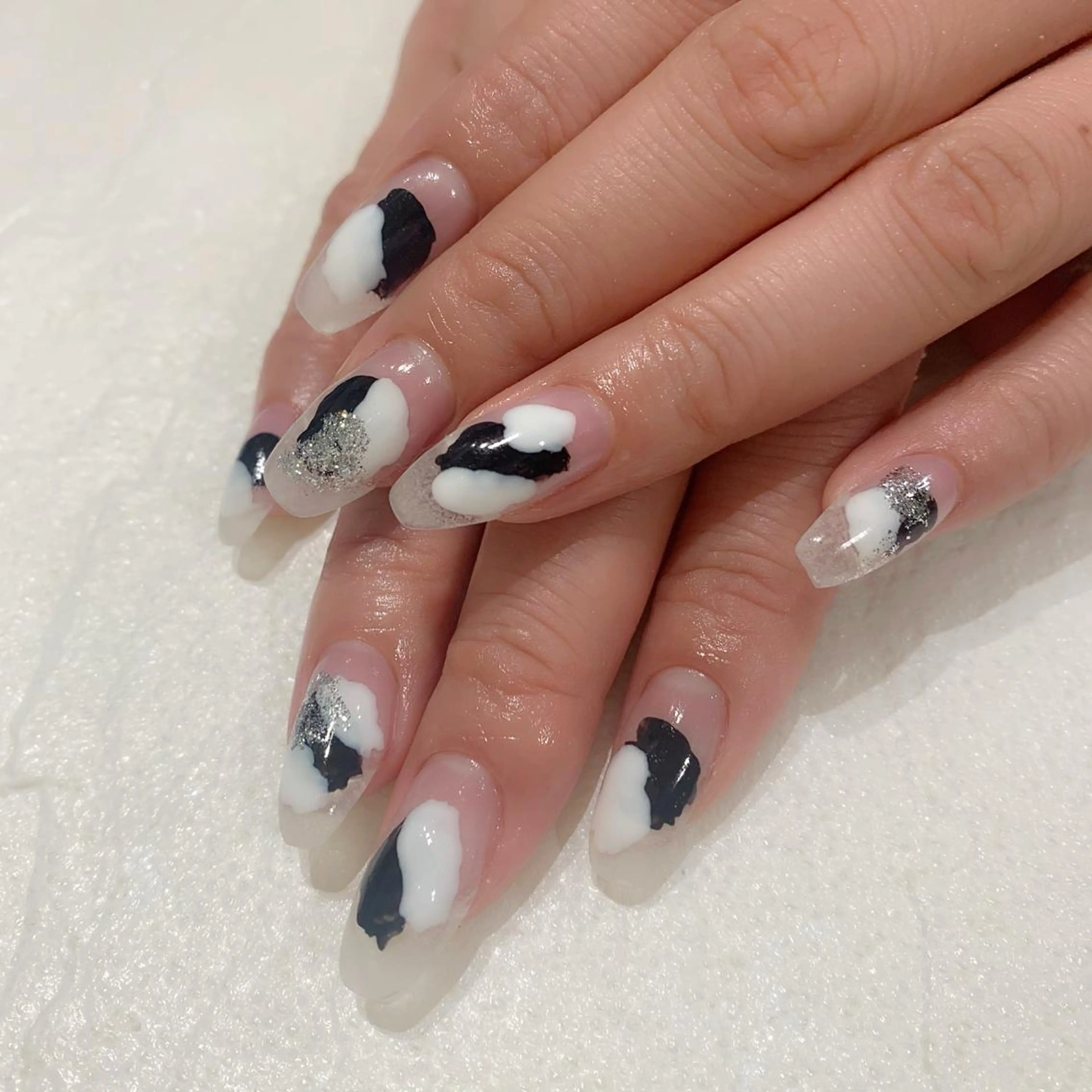 ネイル 長さ出し ニュアンスネイル #Rakuun所属・Rakuun のんのネイルデザイン