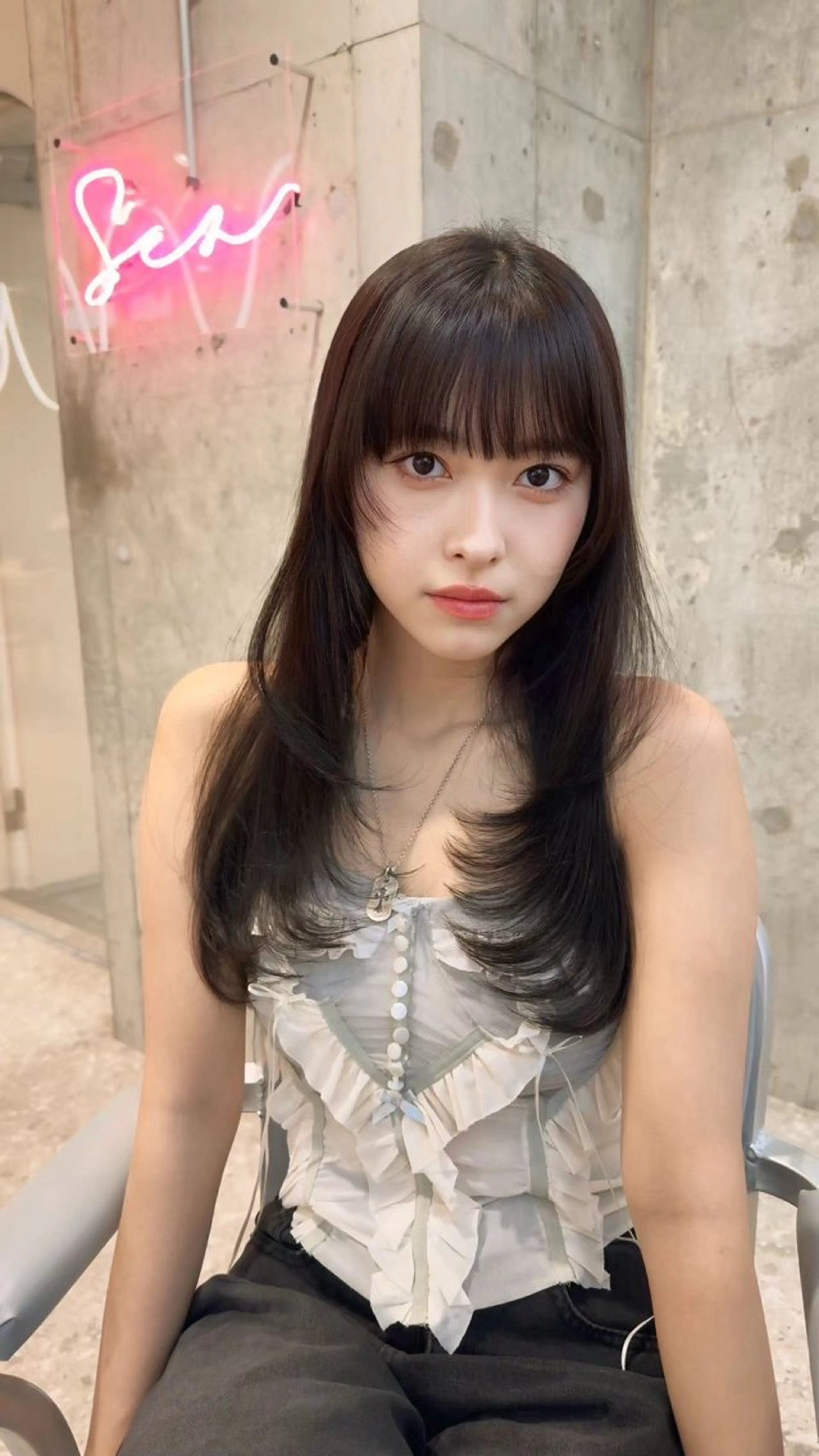 ロング カラー カット ヘアカラー トリートメント 新宿/髪質改善/ボブ 韓国レイヤー大重聖斗のヘアスタイル