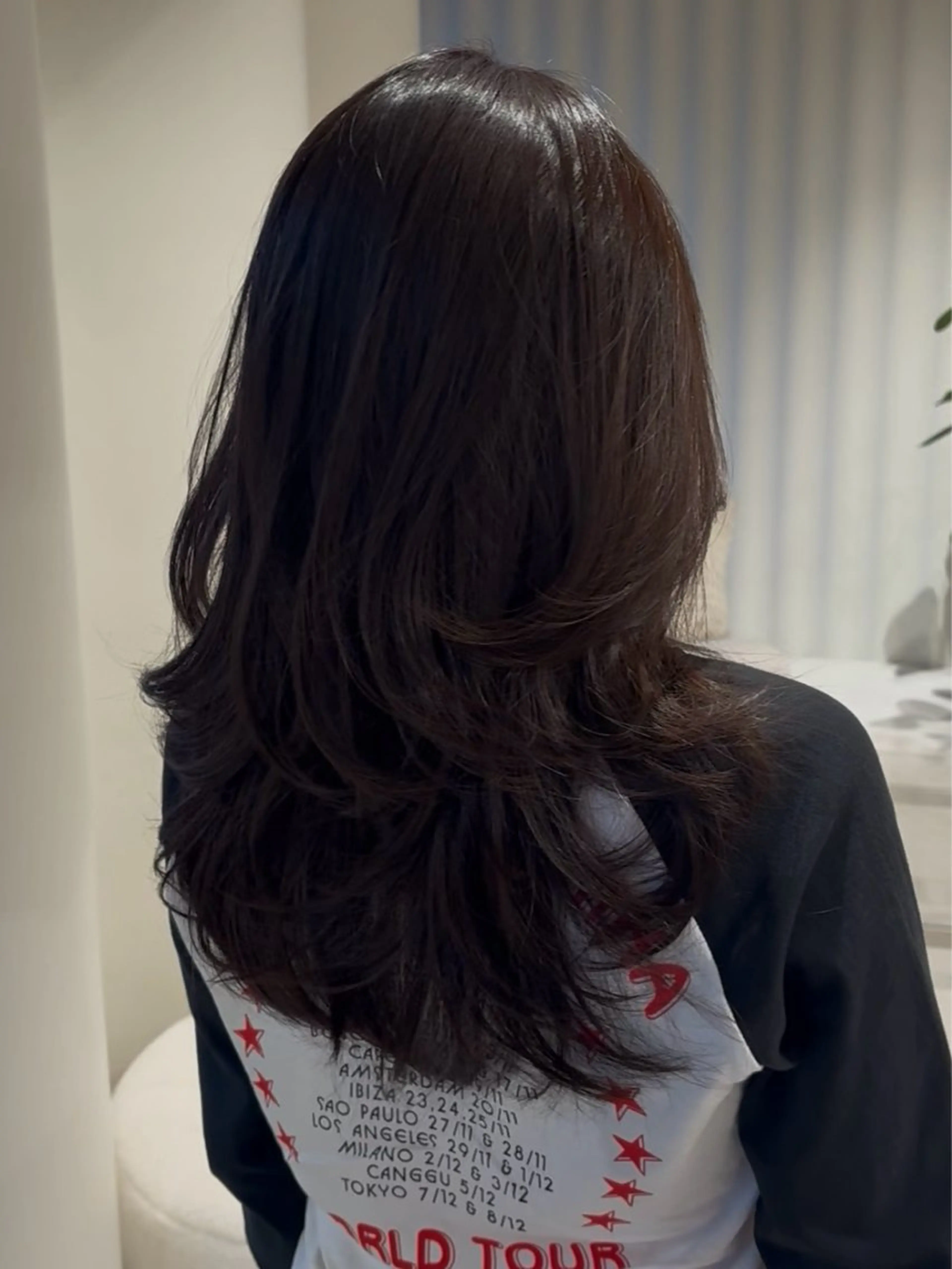 ロング カラー レイヤーカット カット 海外レイヤー /NAGISAのヘアスタイル