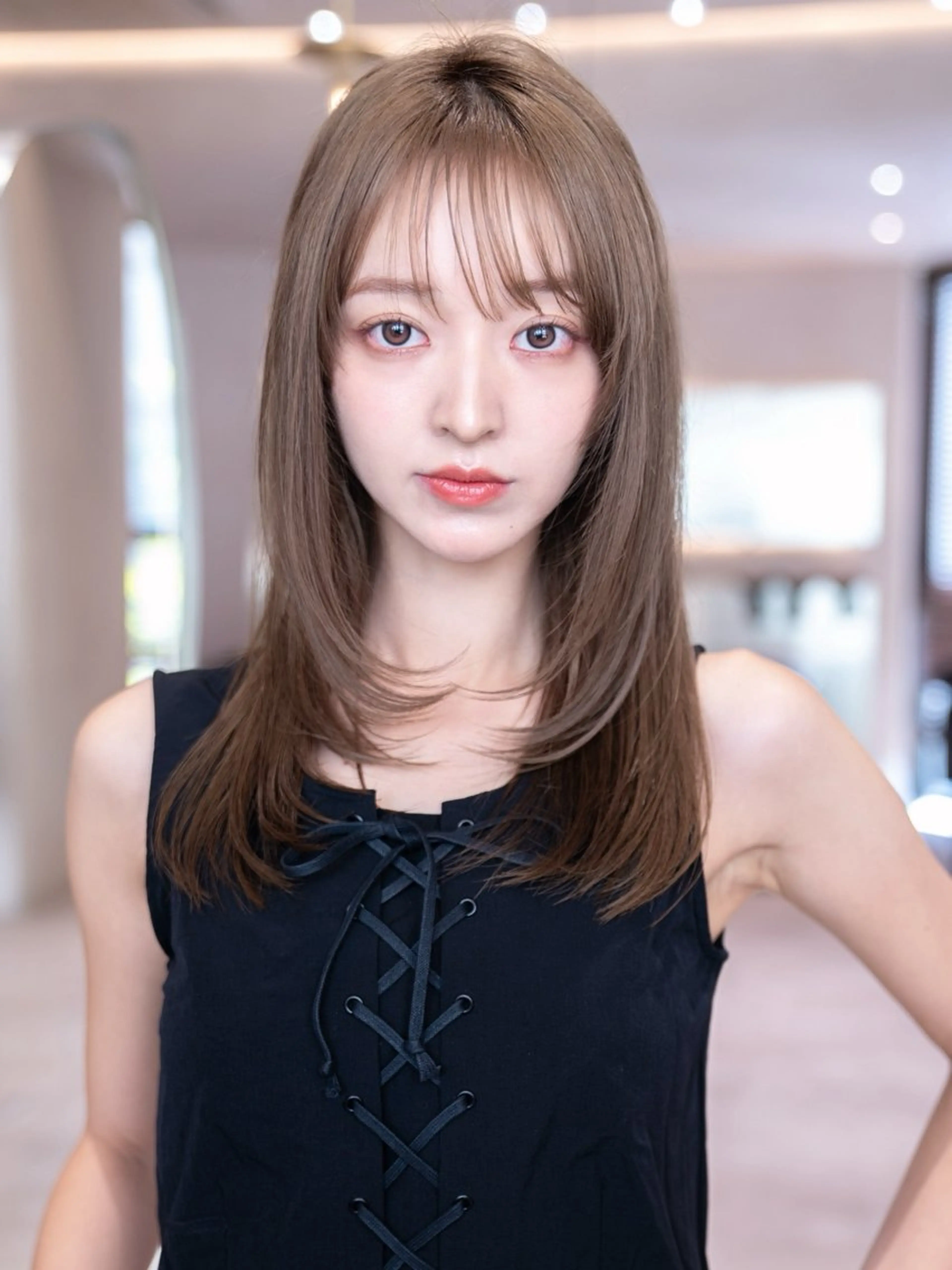 セミロング カラー カット ヘアカラー トリートメント 渋谷🌈透明感カラー レイヤー/mikuのヘアスタイル