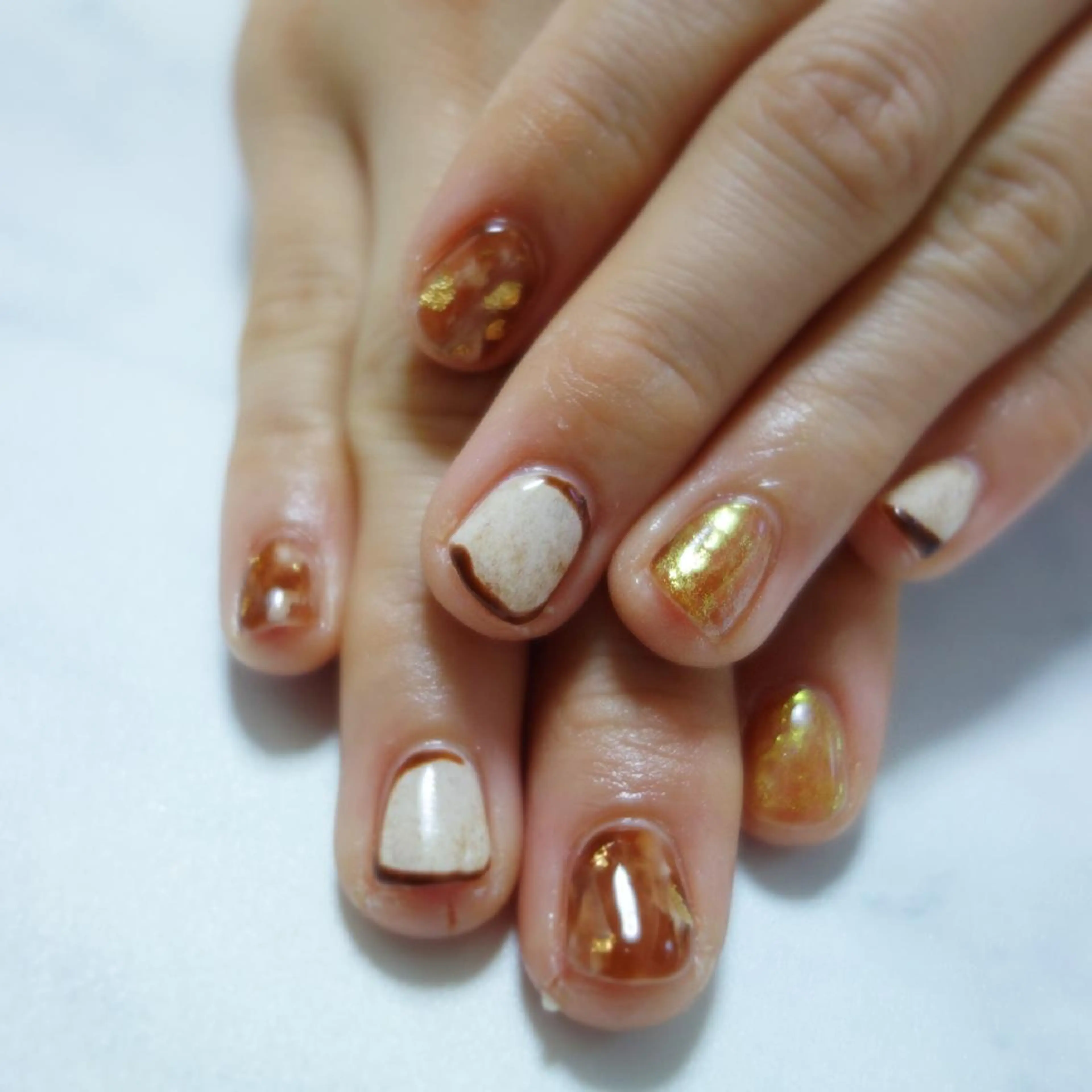 ネイル ニュアンスネイル shellnail さなえのネイルデザイン