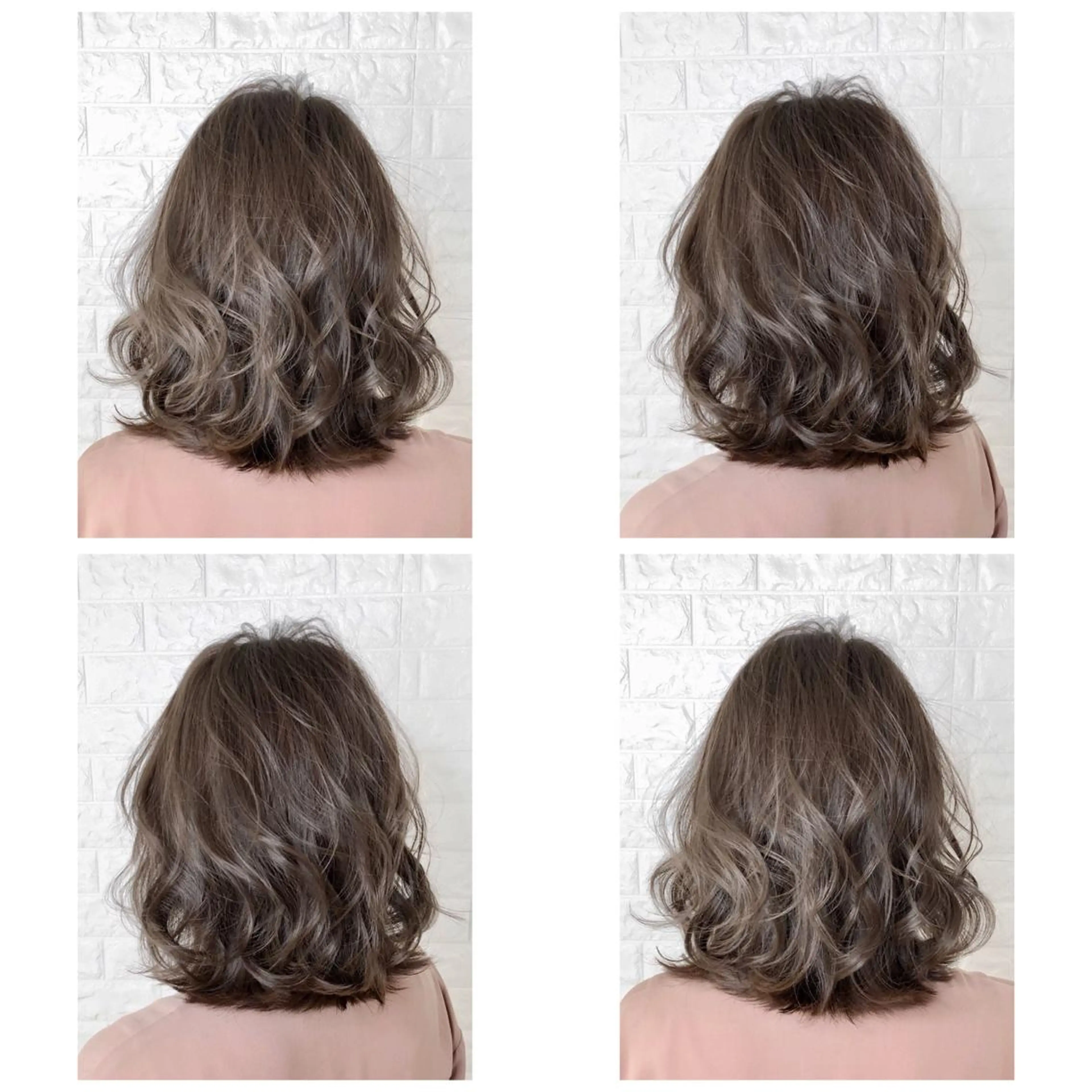 ミディアム カラー 透明感カラー グレージュ KIZU 髪質改善 オカルト怪談のヘアスタイル