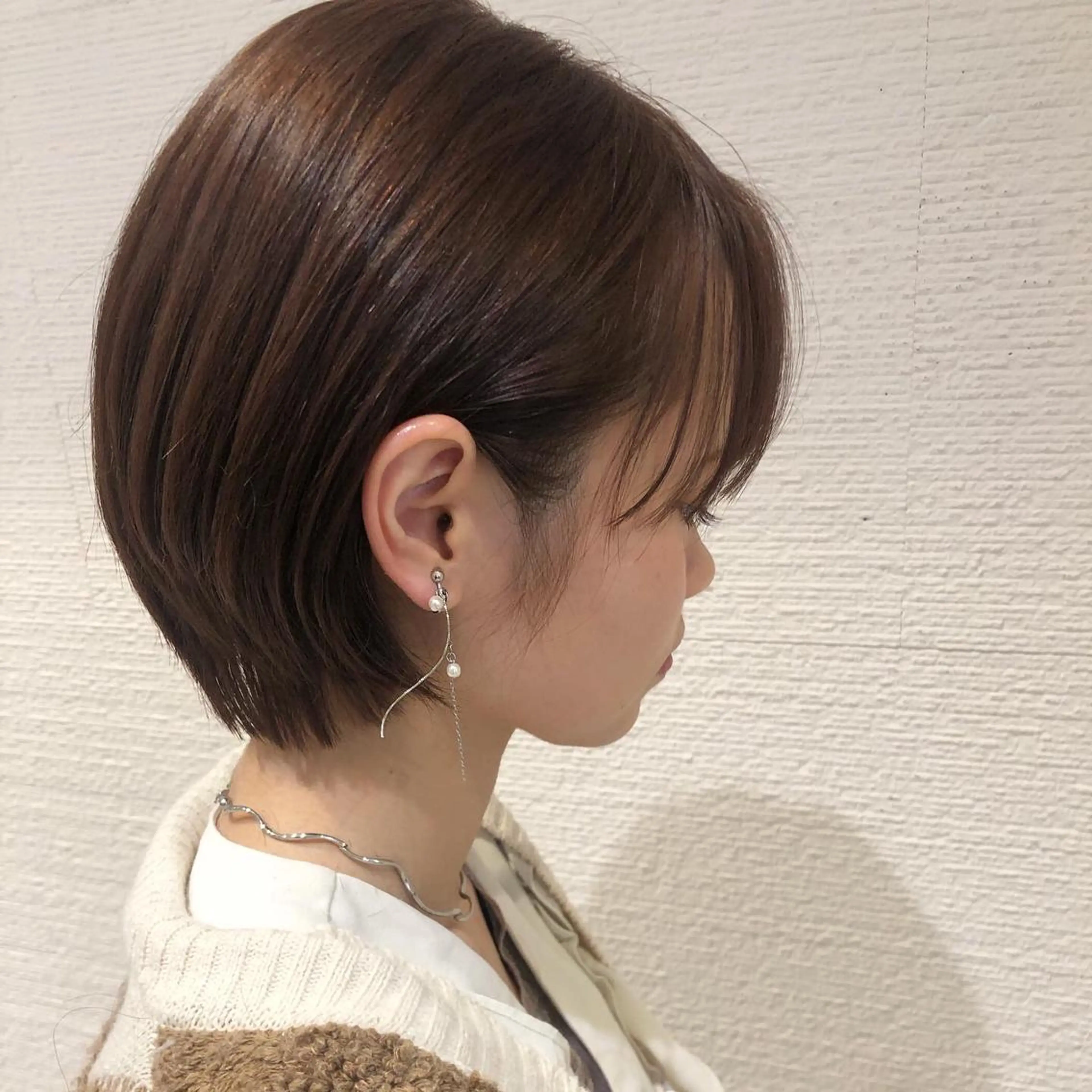 ショート ショート/ボブ/ 白髪ぼかし/しんやのヘアスタイル