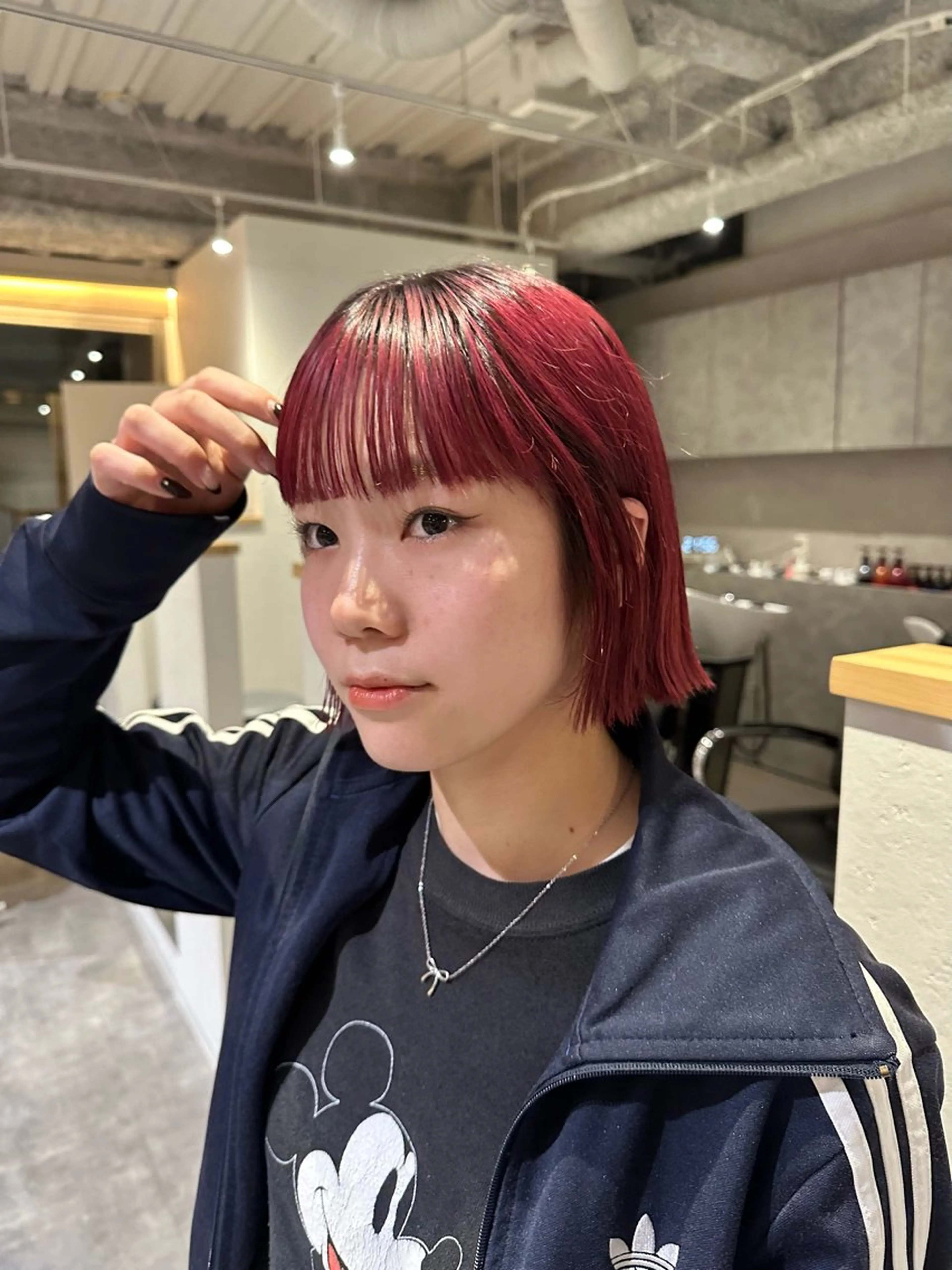 ミディアム カラー CAF所属・渚音 nanoのヘアスタイル