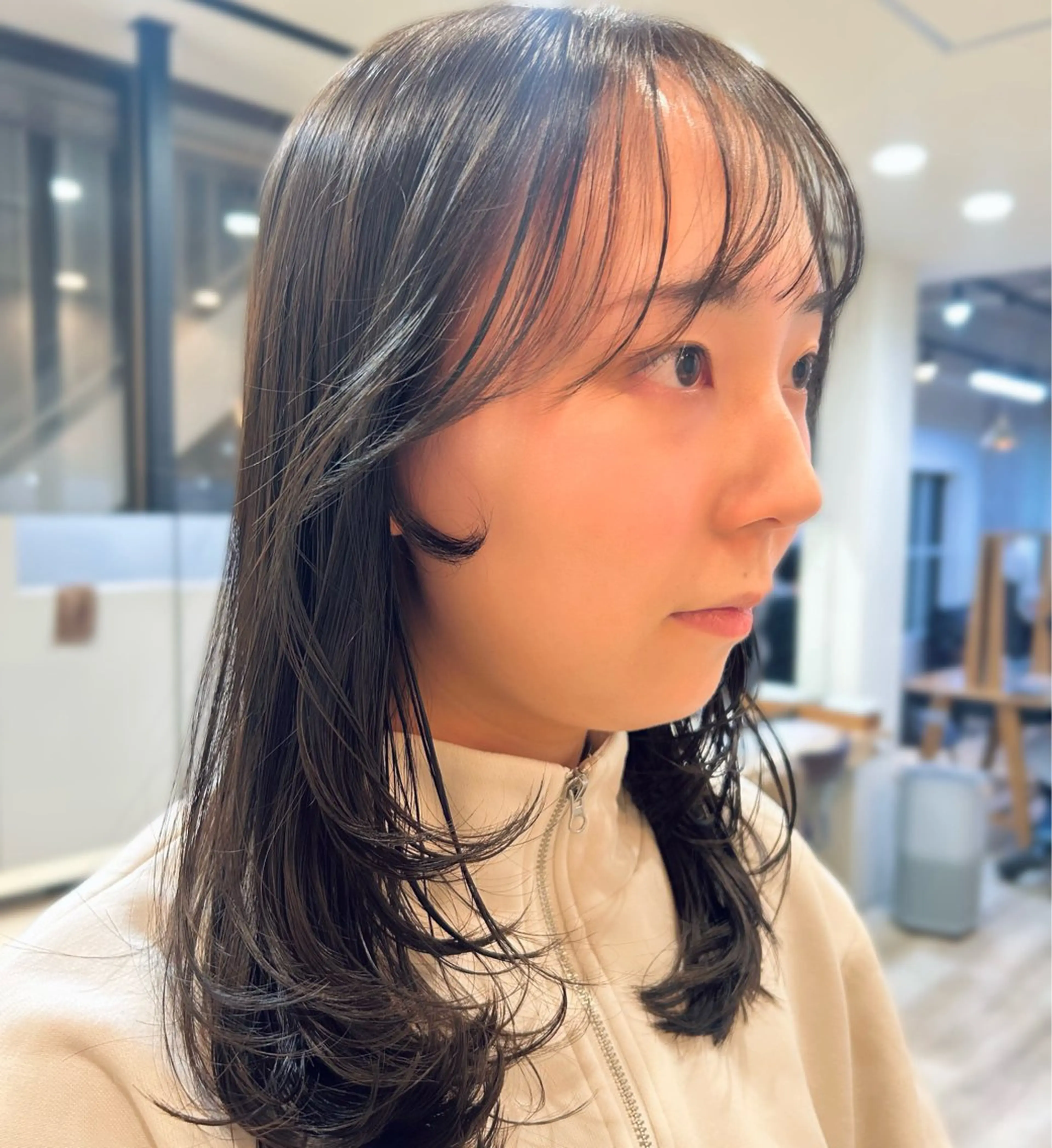 ミディアム カット ヘアカラー トリートメント ♥yelm ユウナ♥のヘアスタイル