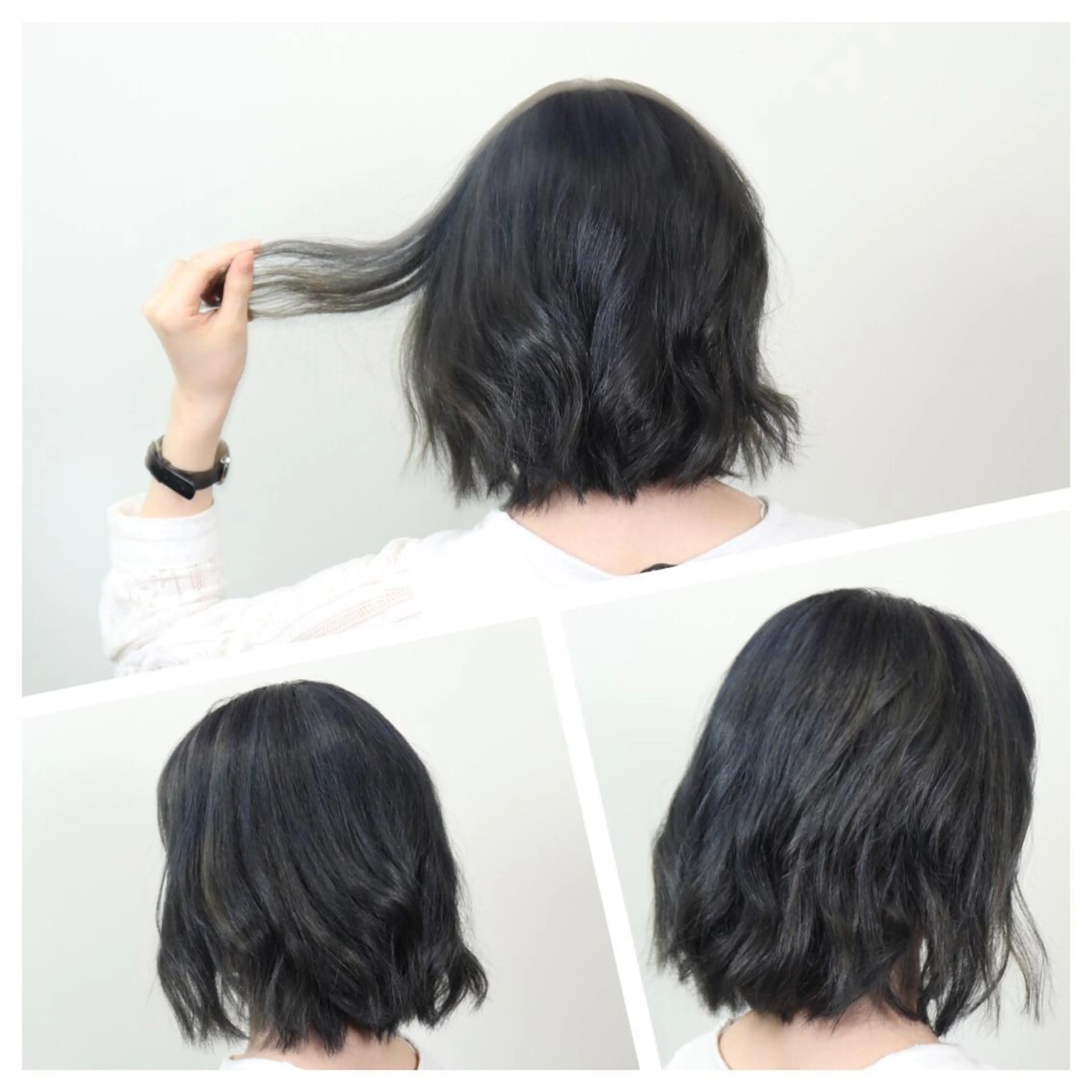 ミディアム カラー ヘアアレンジ ヘアカラー トリートメント ヘアセット 秋葉 洸平のヘアスタイル