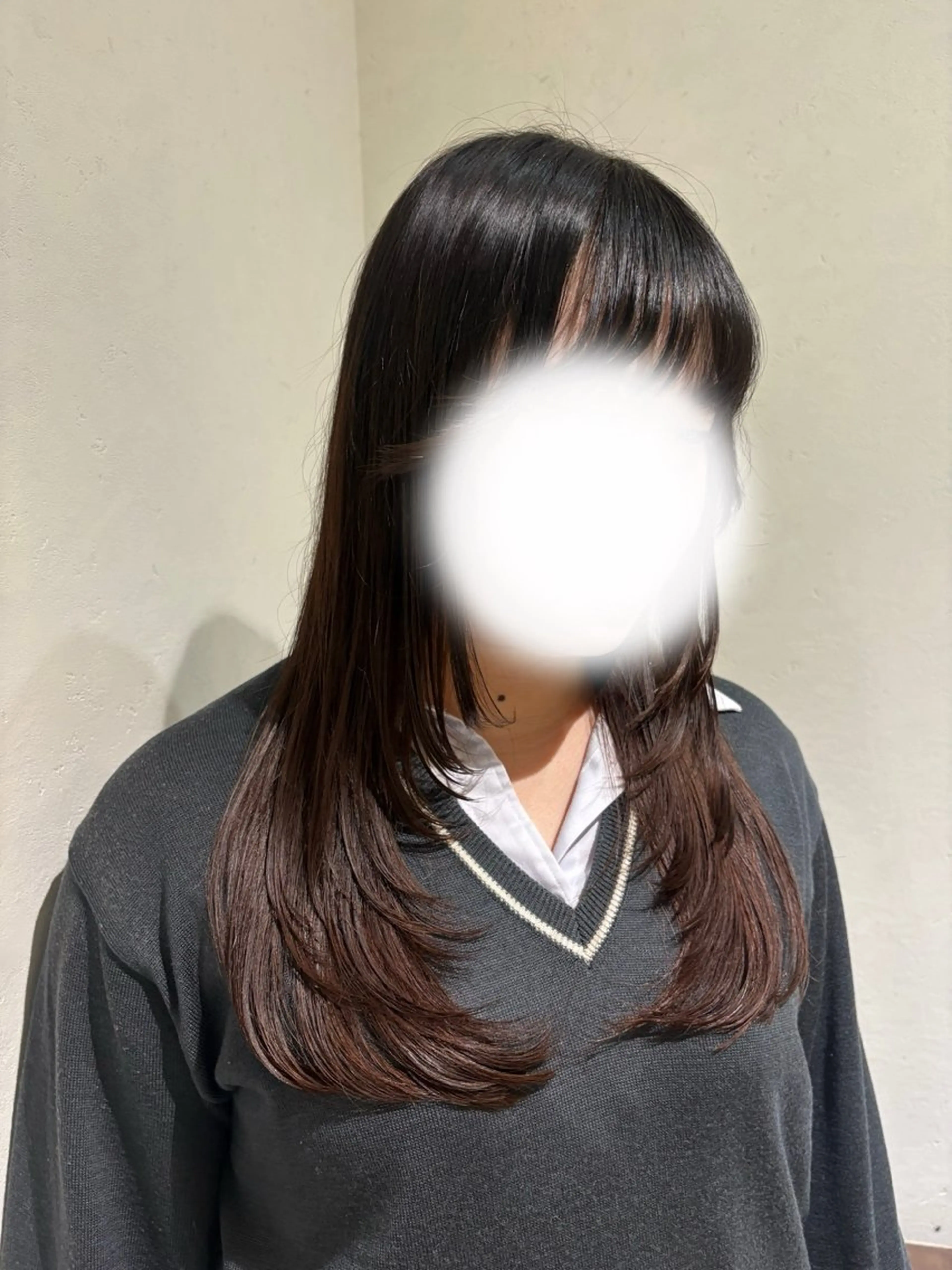 ロング レイヤーカット カット トリートメント ヘッドスパ なぎさ 心斎橋美容室のヘアスタイル
