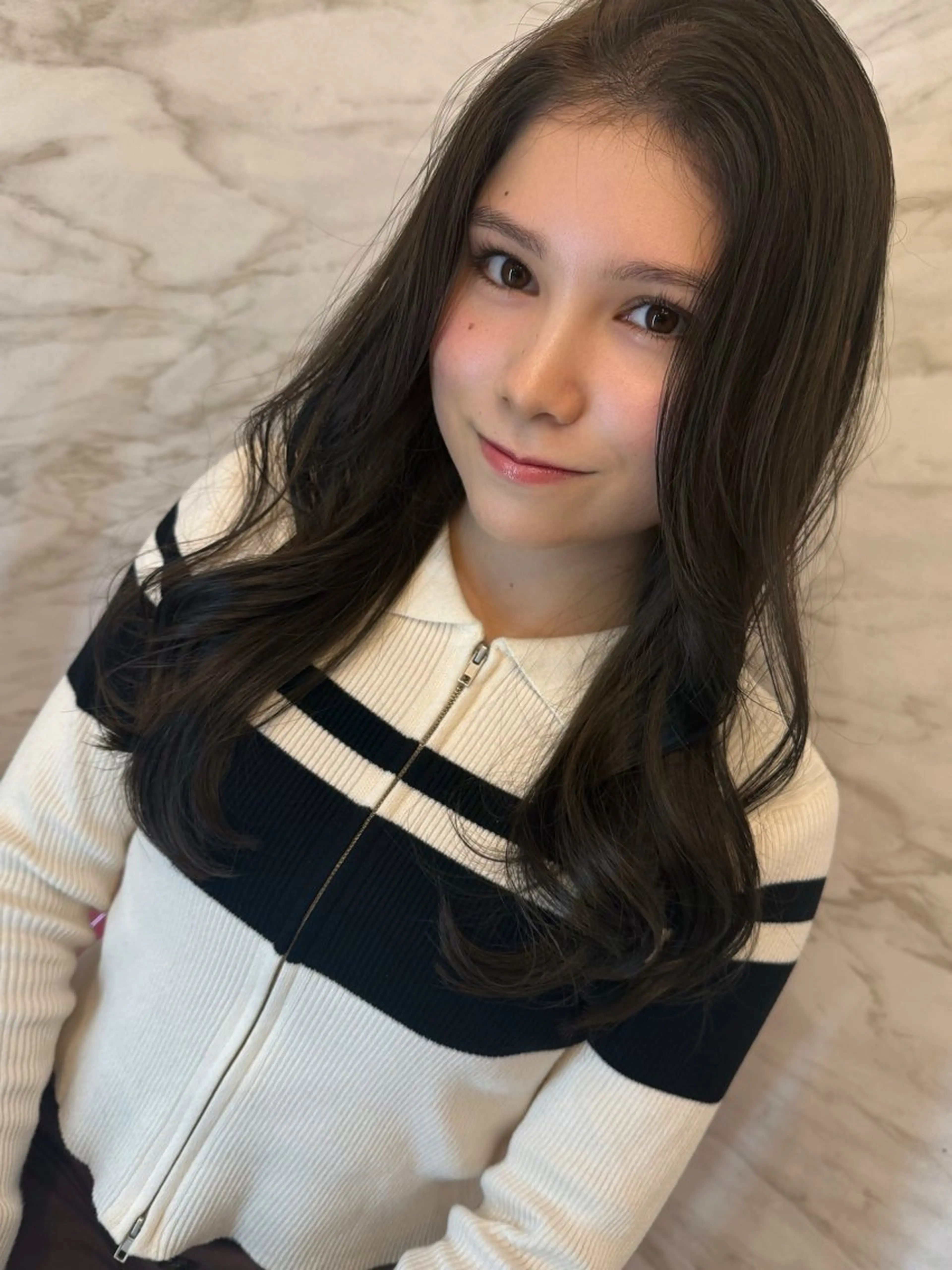 ロング カラー パーマ ベージュカラー ブリーチ ブラウンカラー ショコラベージュ ショコラブラウン カット ヘアカラー トリートメント 平川 友理/韓国ヘア💘のヘアスタイル