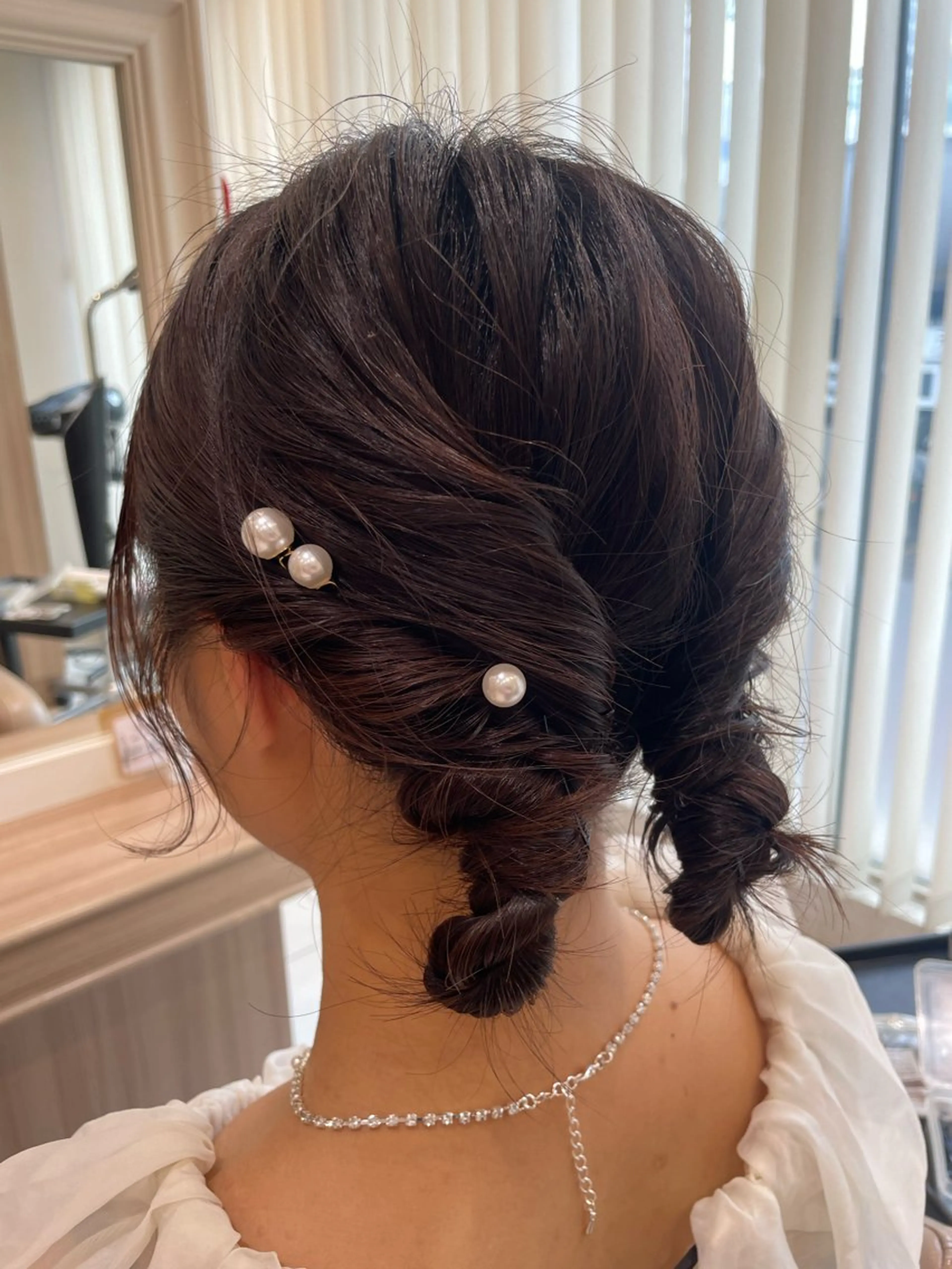 ミディアム ヘアアレンジ ヘアセット 韓国ヘアメイク🎀/ 縮毛矯正✨山本媛香のヘアスタイル