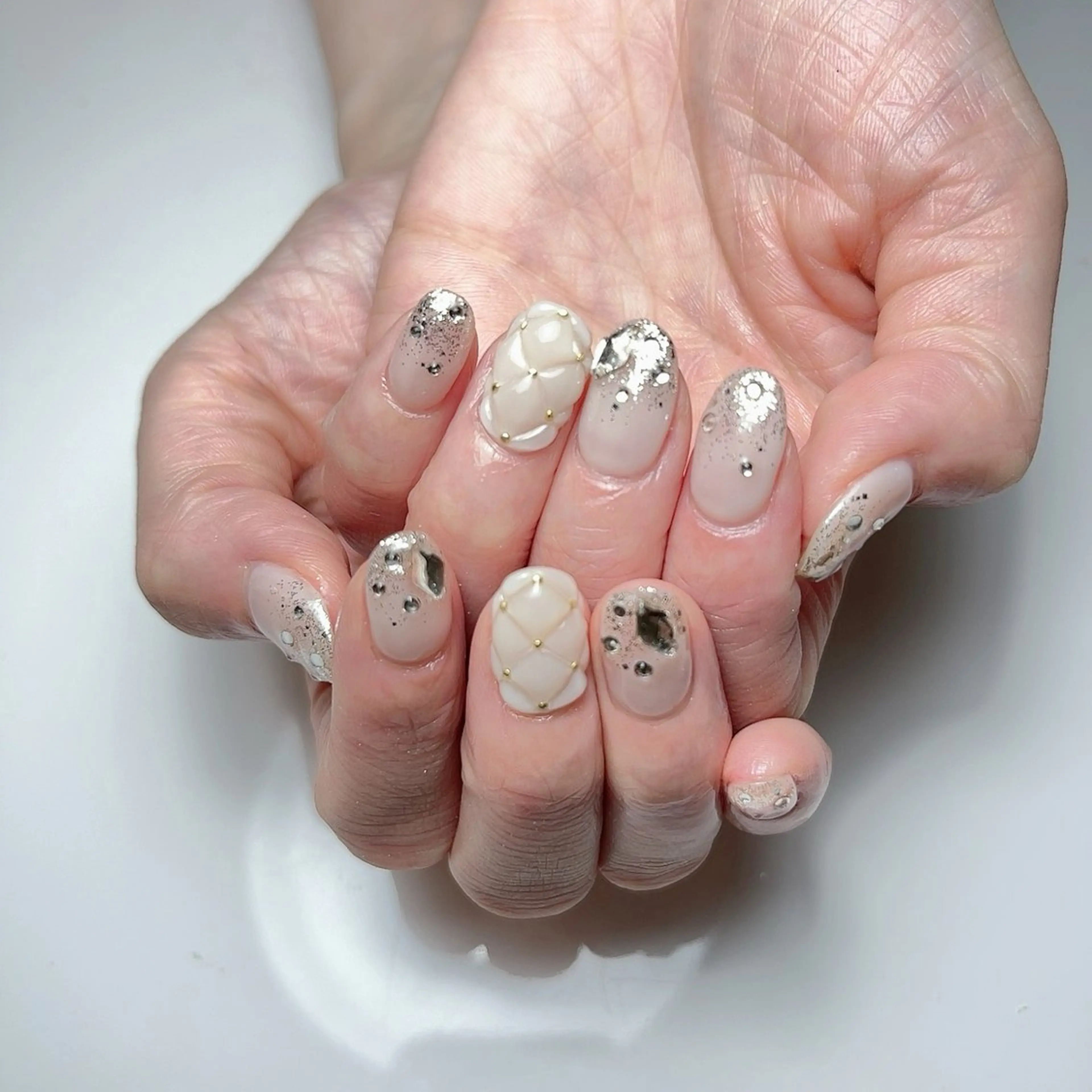 ネイル フラッシュネイル マグネットネイル ぷっくりネイル か な🧚‍♀️のネイルデザイン