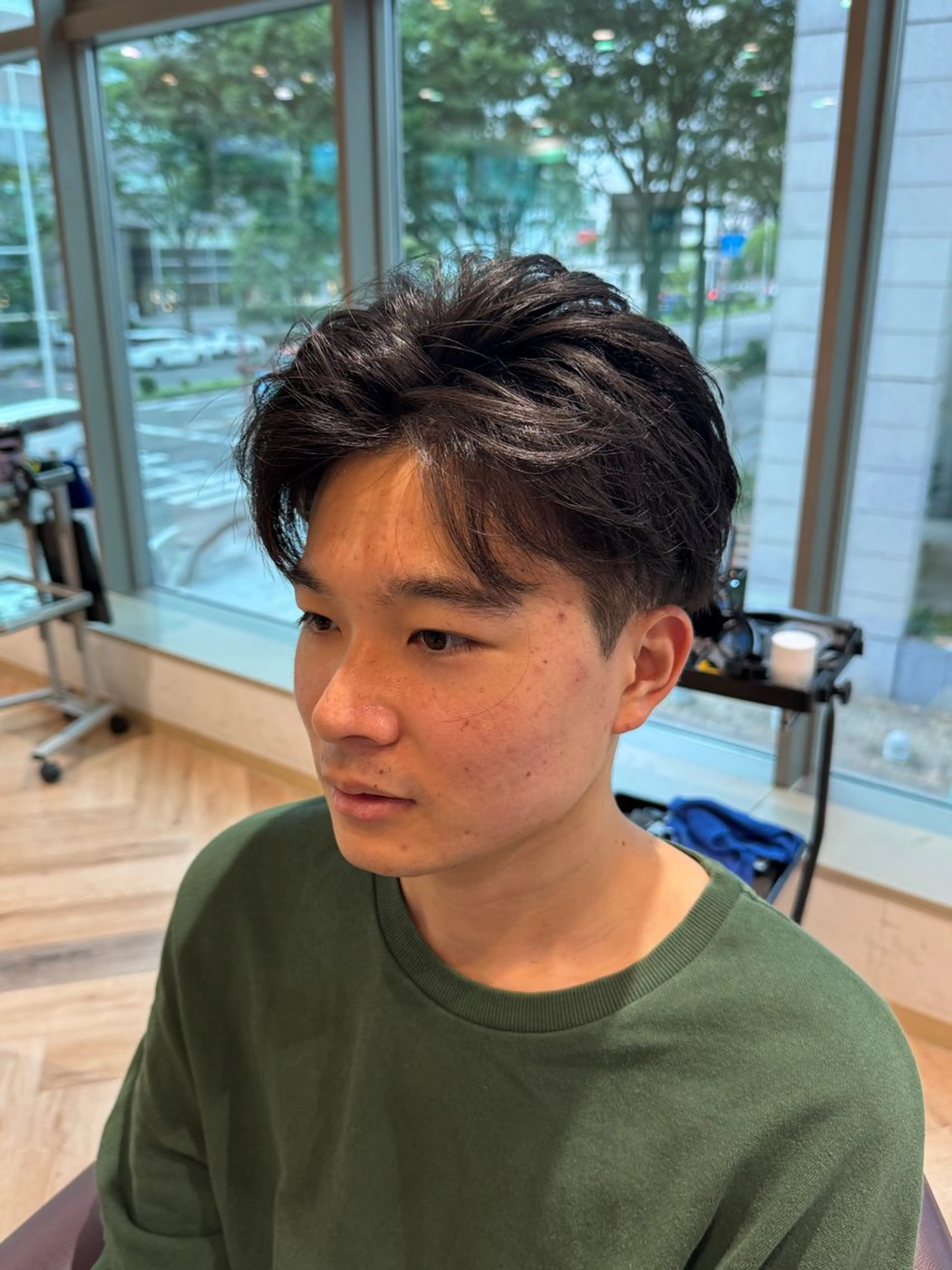 ショート メンズ メンズ特化/ センターパート/八谷のヘアスタイル