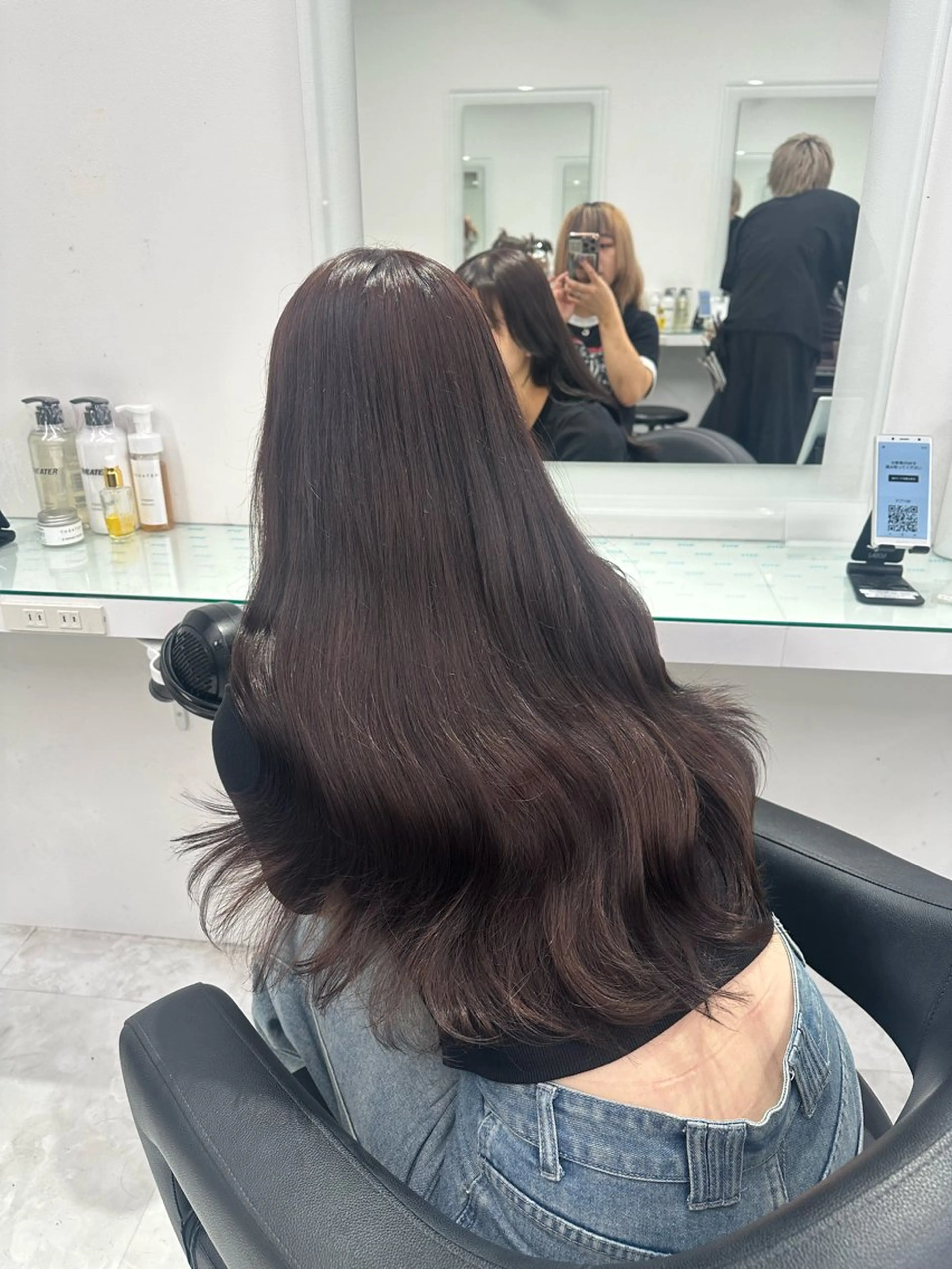 セミロング カラー カット ヘアカラー トリートメント ヘッドスパ ヘアセット ❄最強かわいいカラー ❄️MINA❄️のヘアスタイル