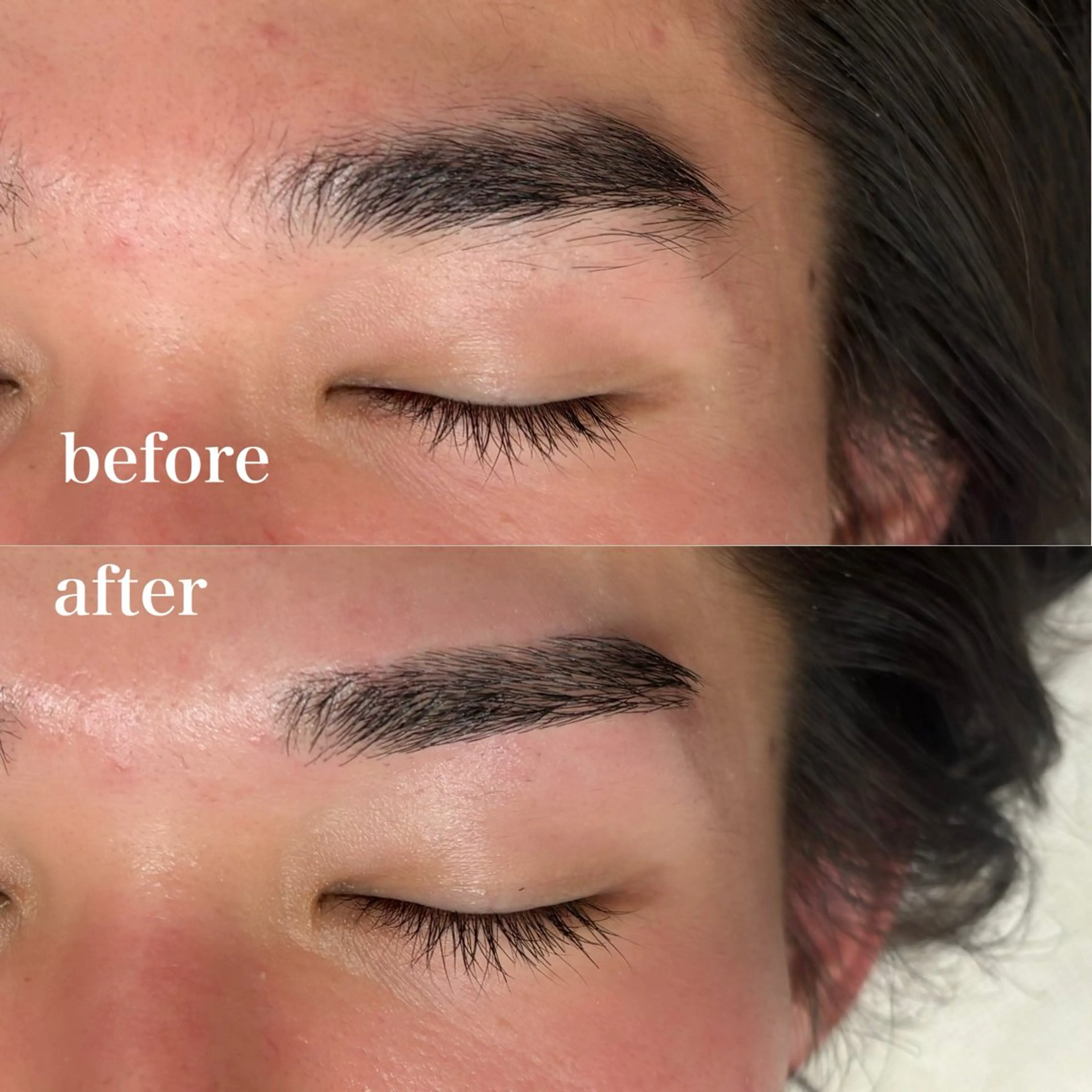 メンズ アイブロウ ワックス脱毛 眉カット meg .のマツエク・マツパデザイン