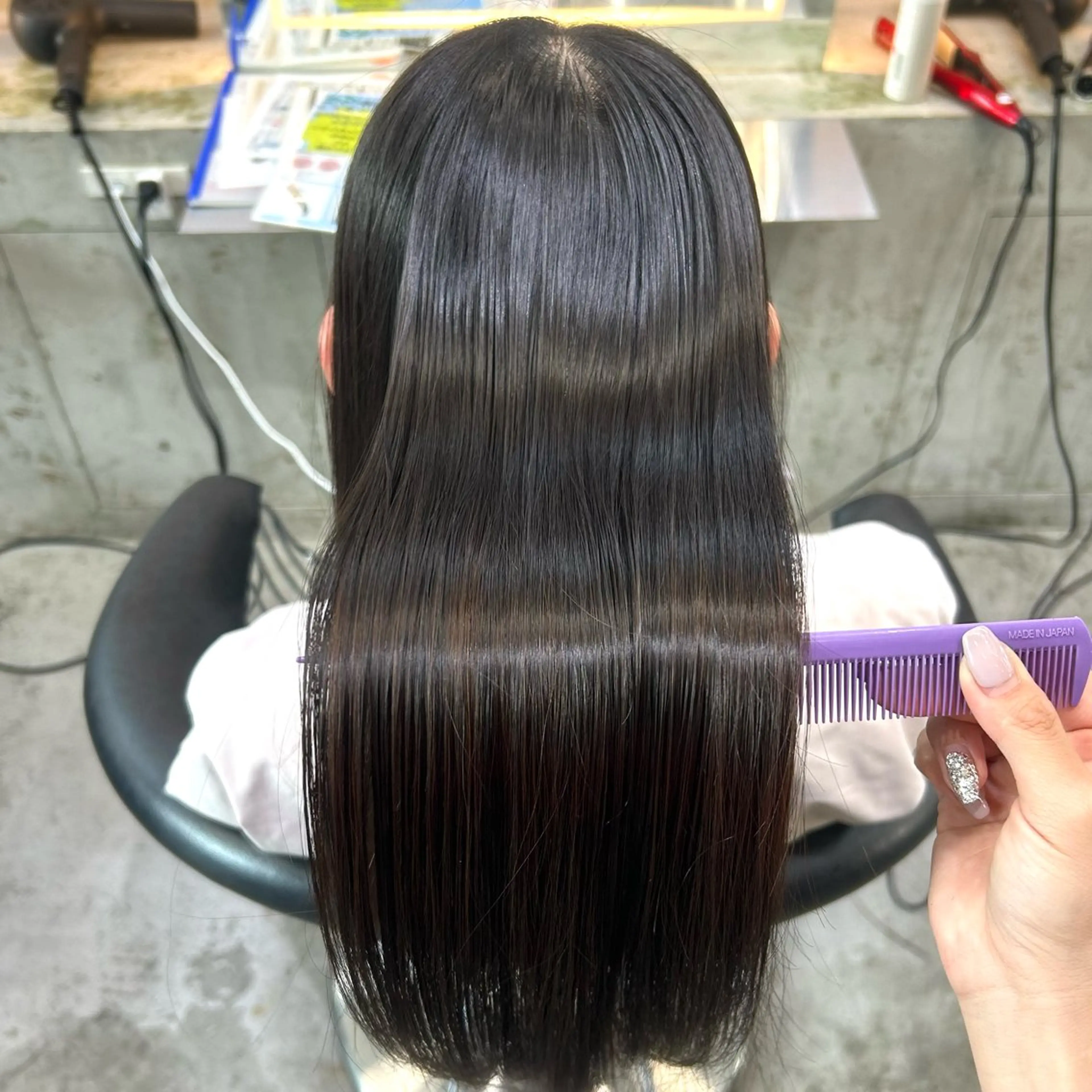 【ダメージが気になる方に🌸】酸性ストレート⭐➕〈骨格診断〉似合わせカット✁➕髪質改善トリートメント🌙の写真