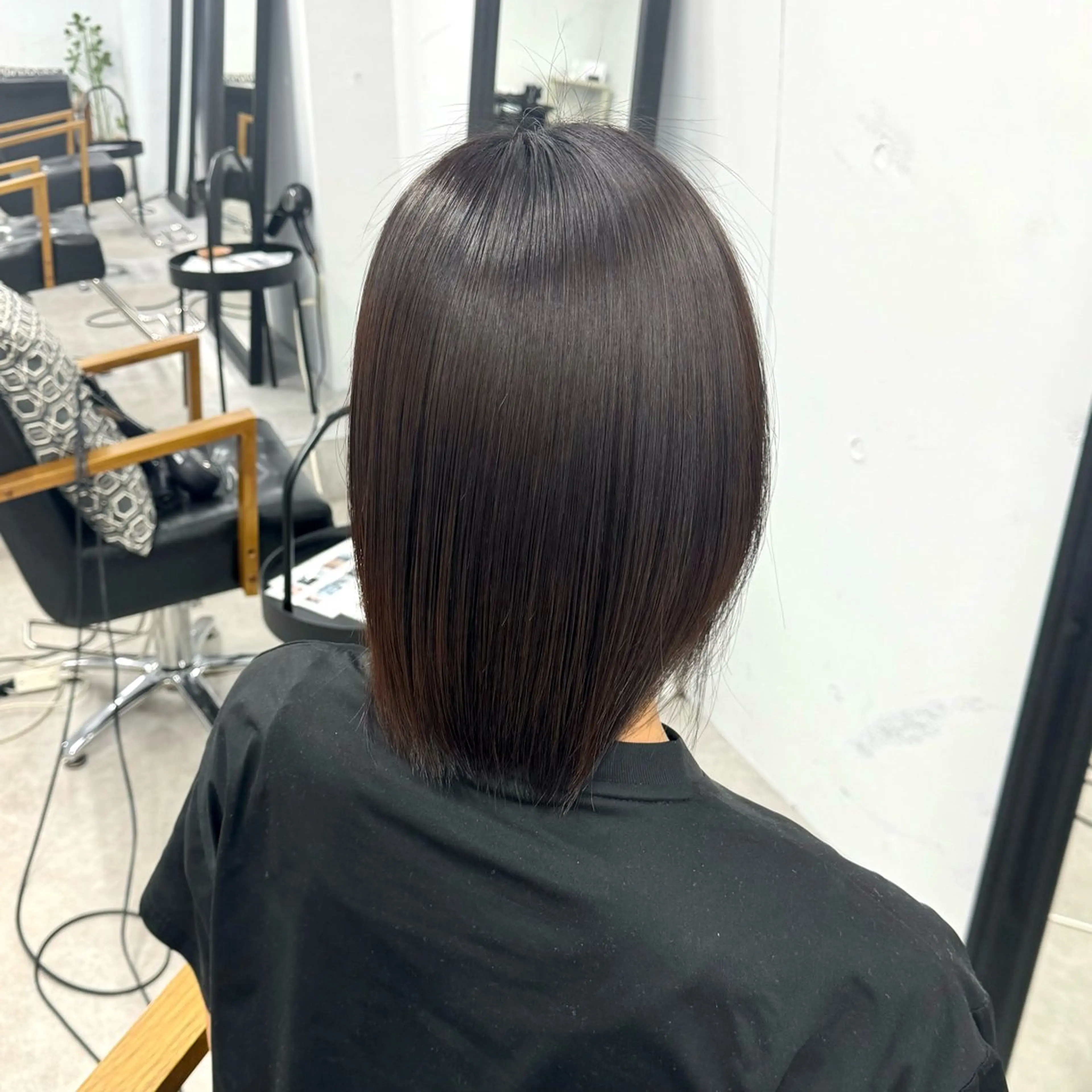 セミロング カラー トリートメント 京都河原町 髪質改善🌛‧˚花綸のヘアスタイル