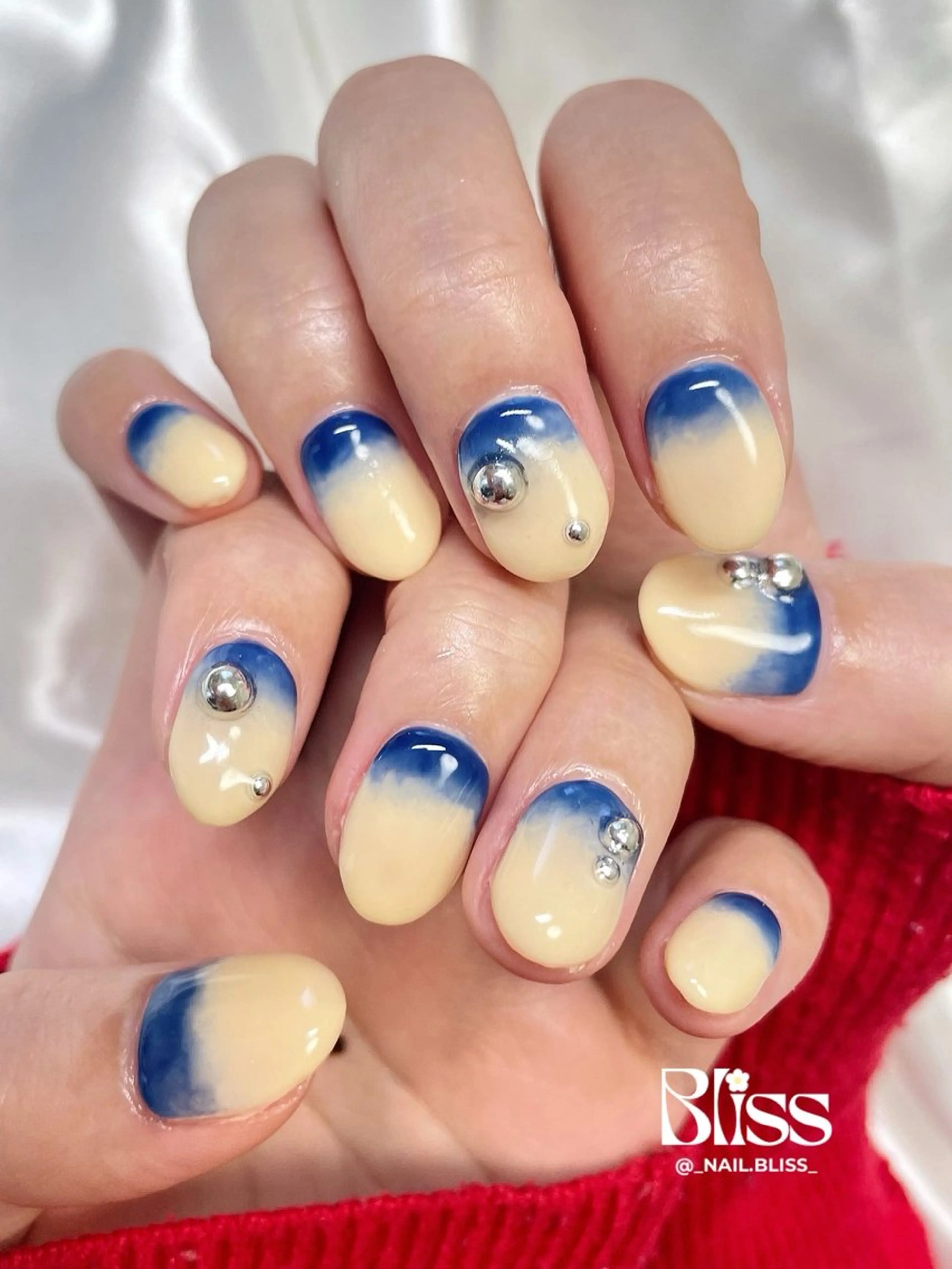 ネイル 持ち込み シンプルネイル ハンドネイル NAIL BLISSのネイルデザイン
