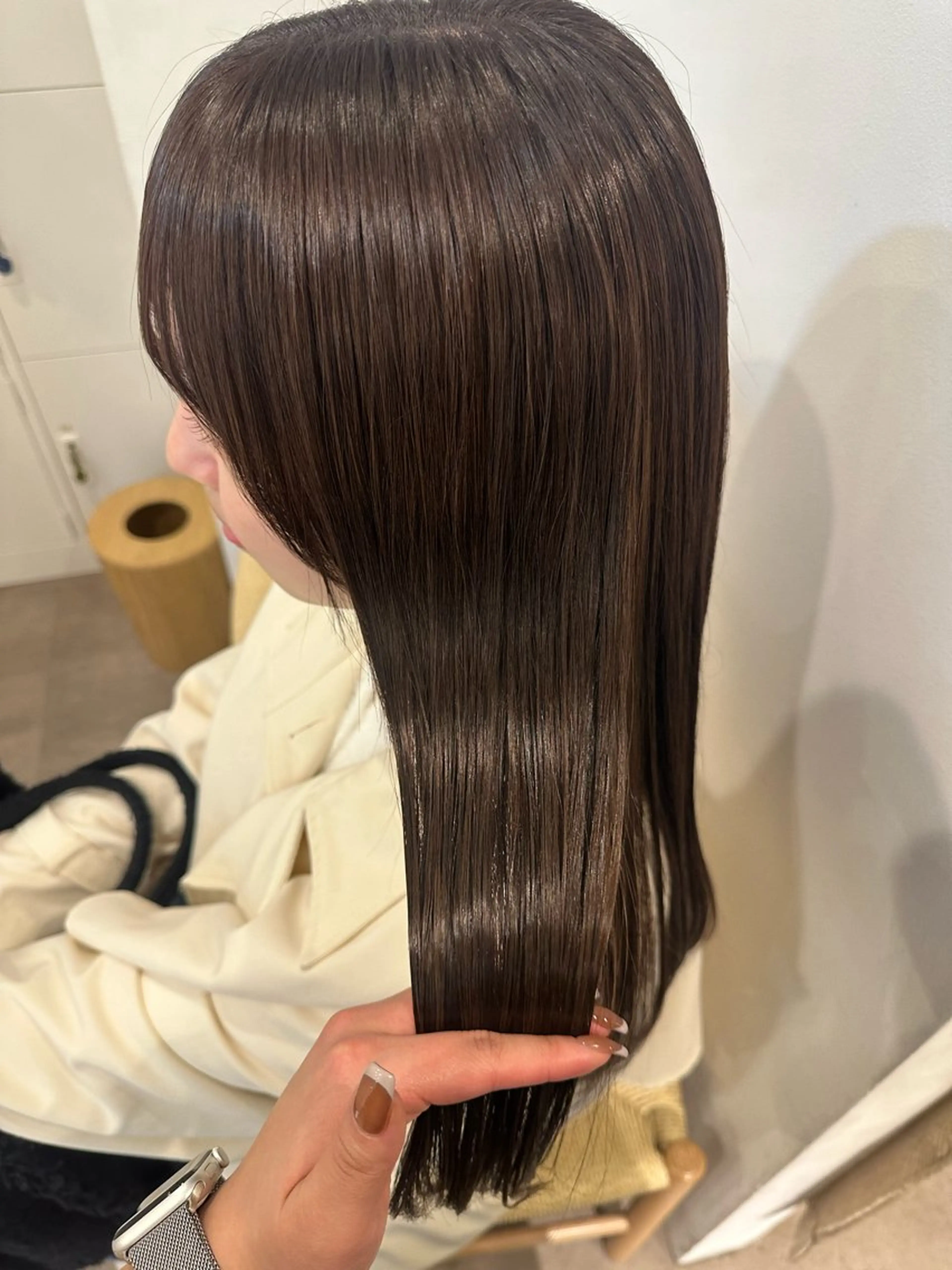 ロング カラー 髪質改善 カット ヘアカラー 縮毛矯正 トリートメント 梅田/柔らかカラー/ オオハシ リナコのヘアスタイル