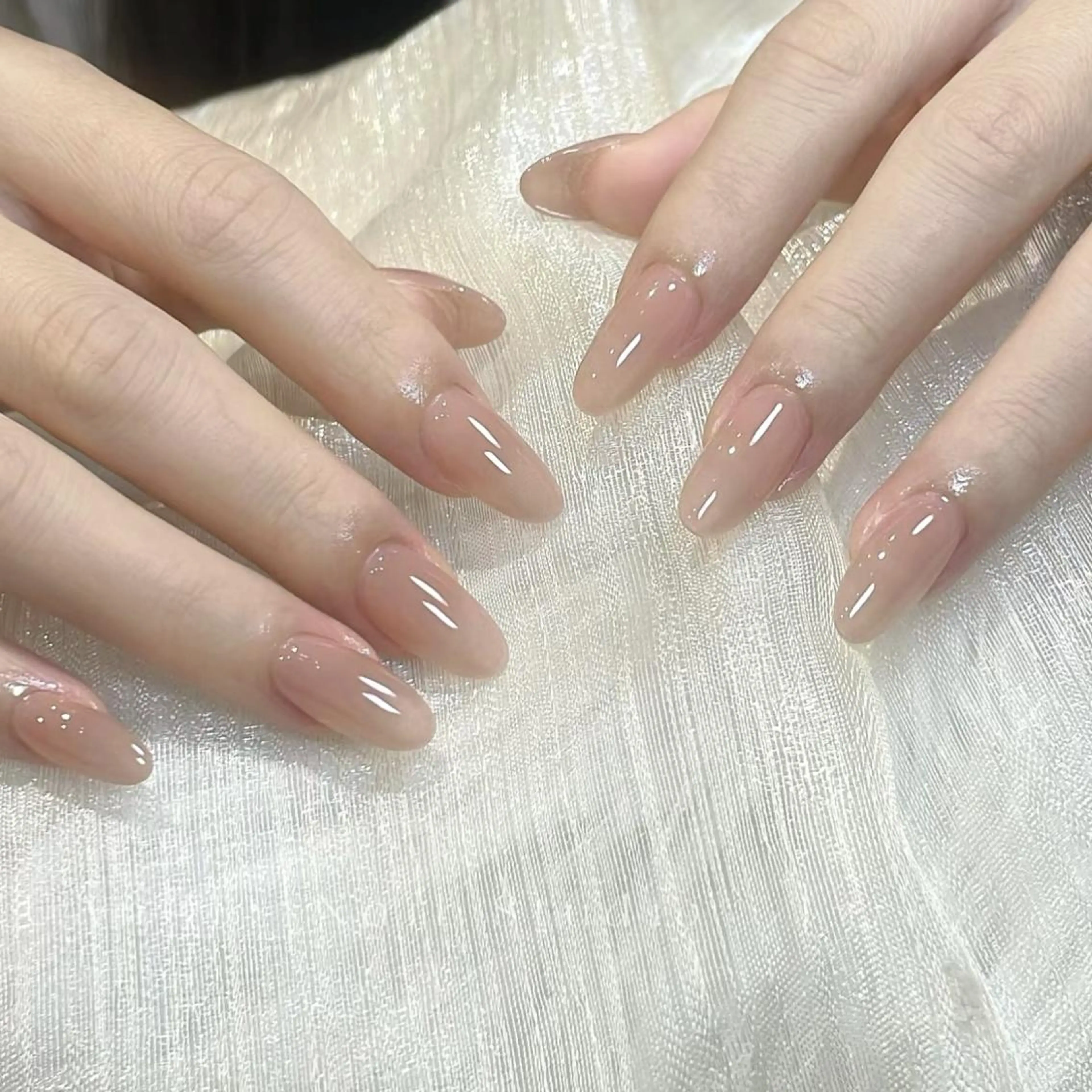 ネイル RAFFINE 月🦋🩵のネイルデザイン