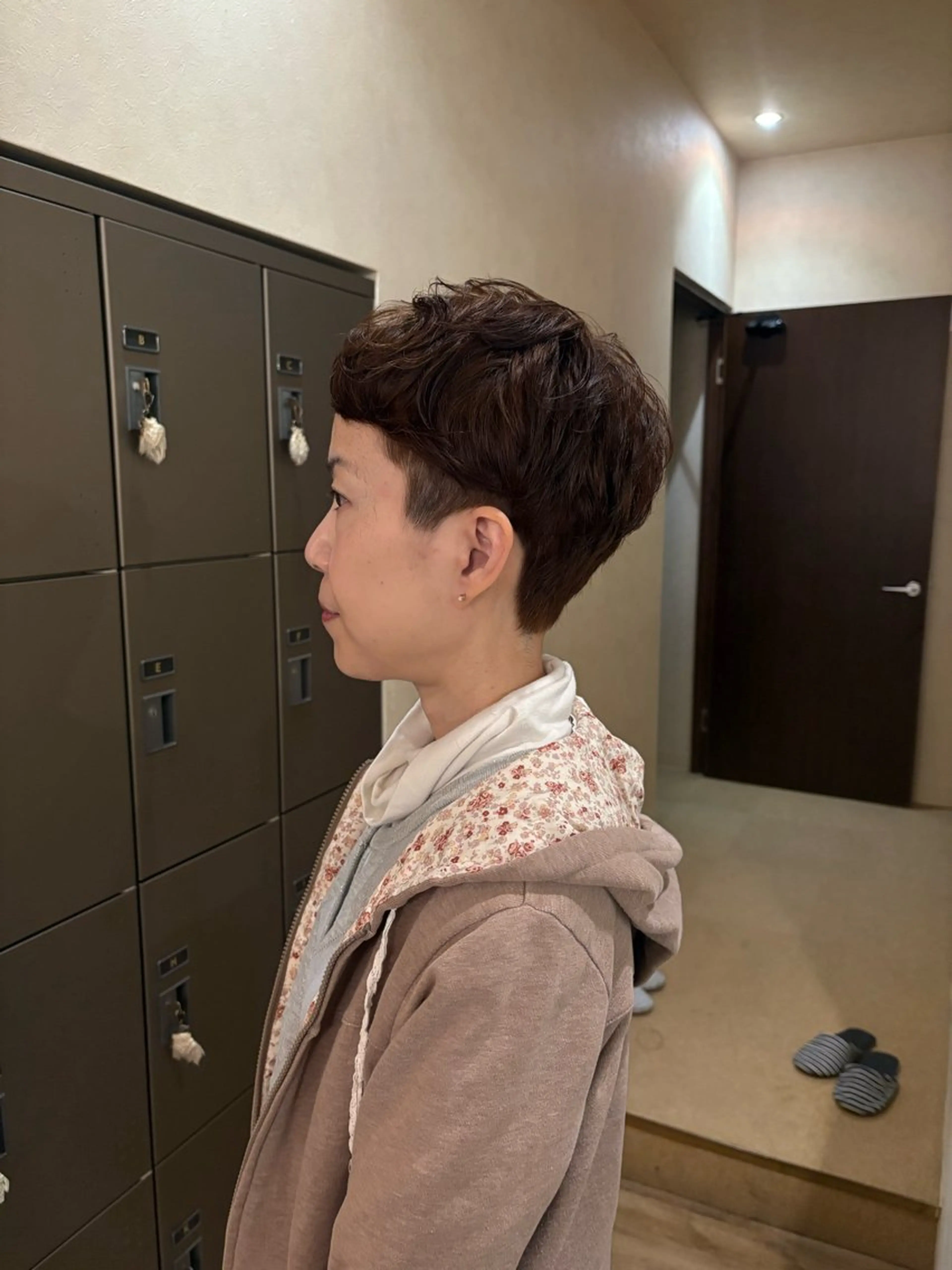 ショート カット ヘアカラー トリートメント mahae 林のヘアスタイル