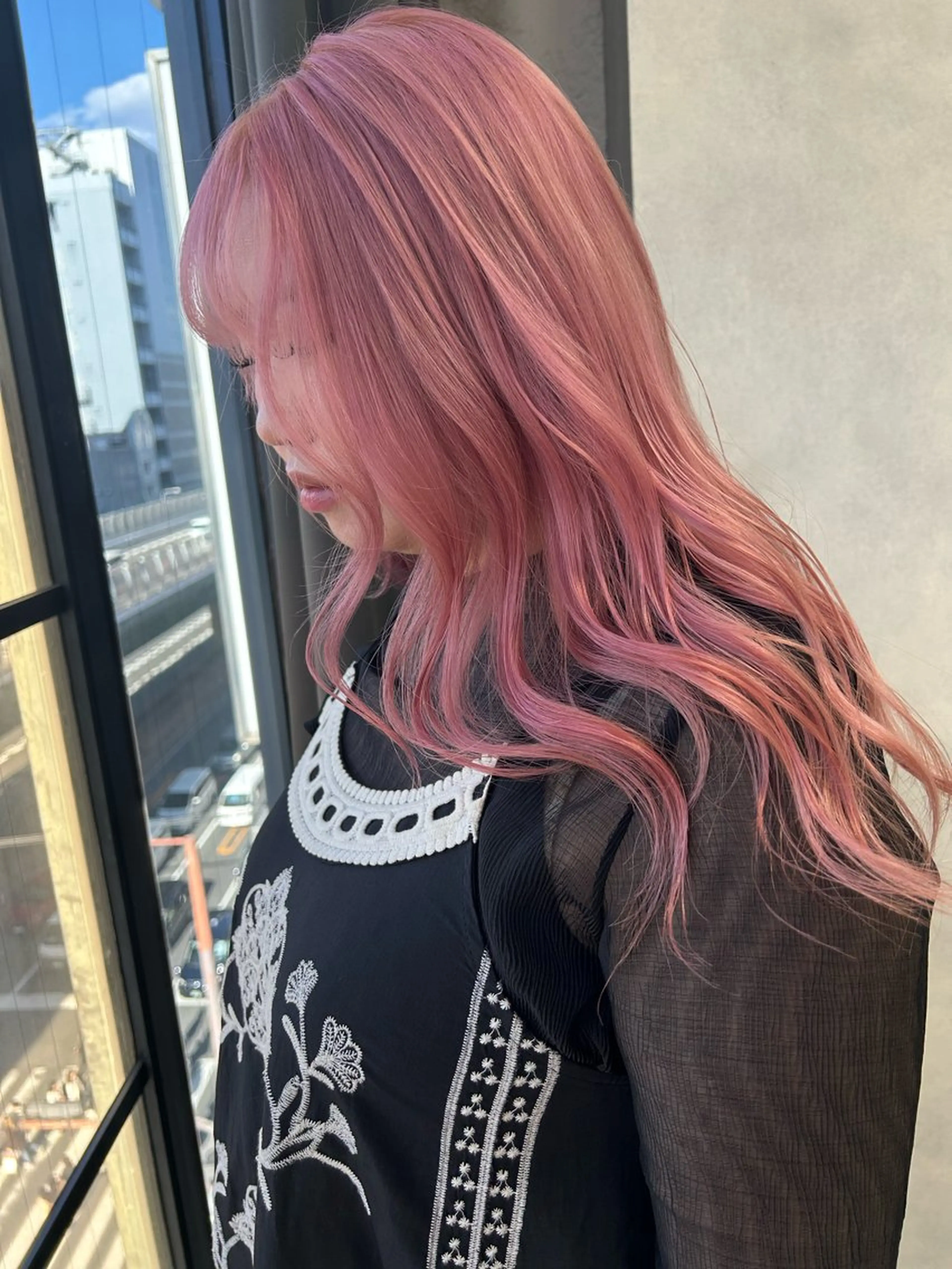 セミロング カラー カット ヘアカラー トリートメント ✨ブリーチ特化✨ 💚Acchon💚のヘアスタイル