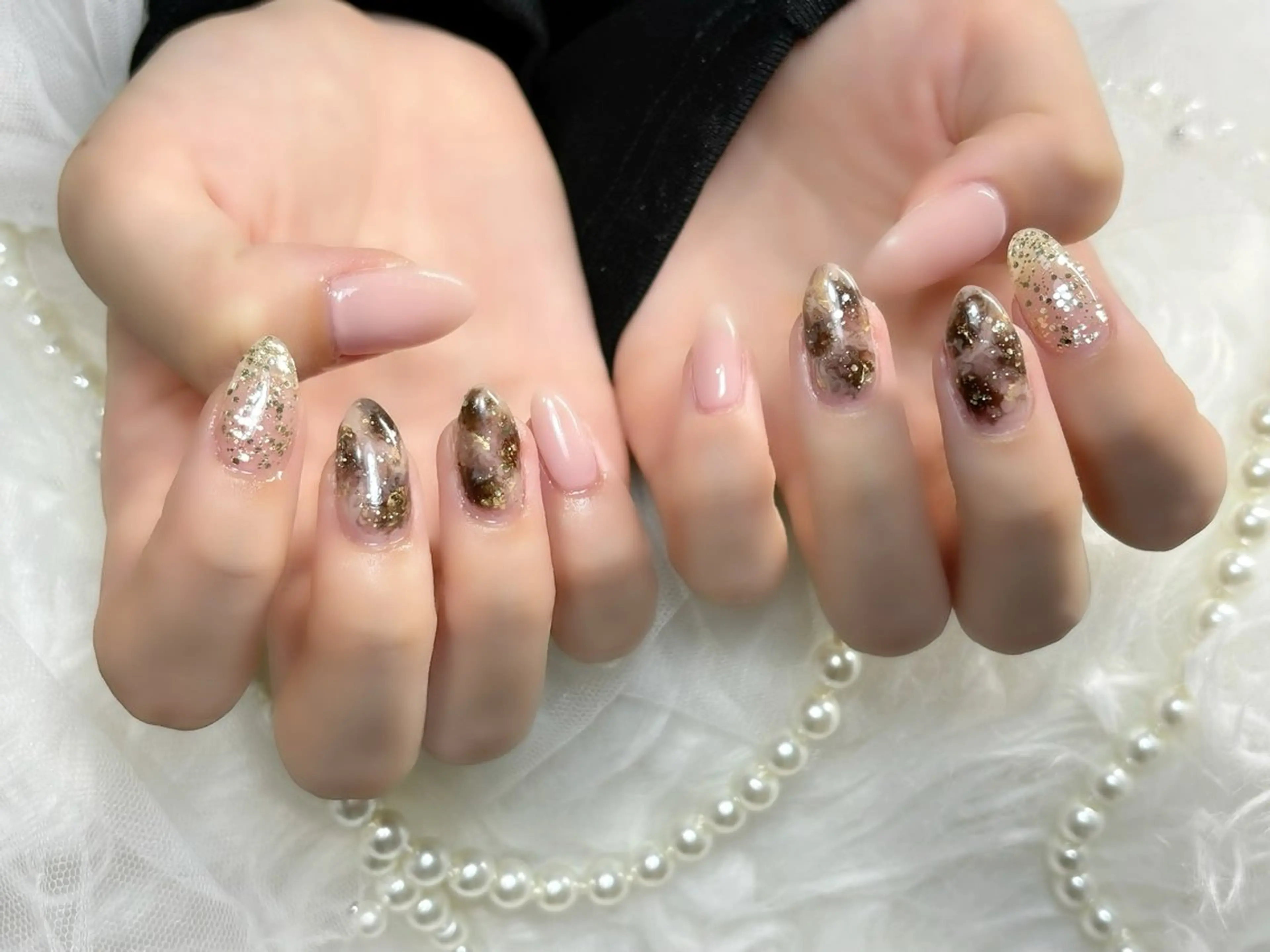 定額ネイル💅✨(パラジェル使用🙆‍♀️)オフなし♥️アート4本程度の写真