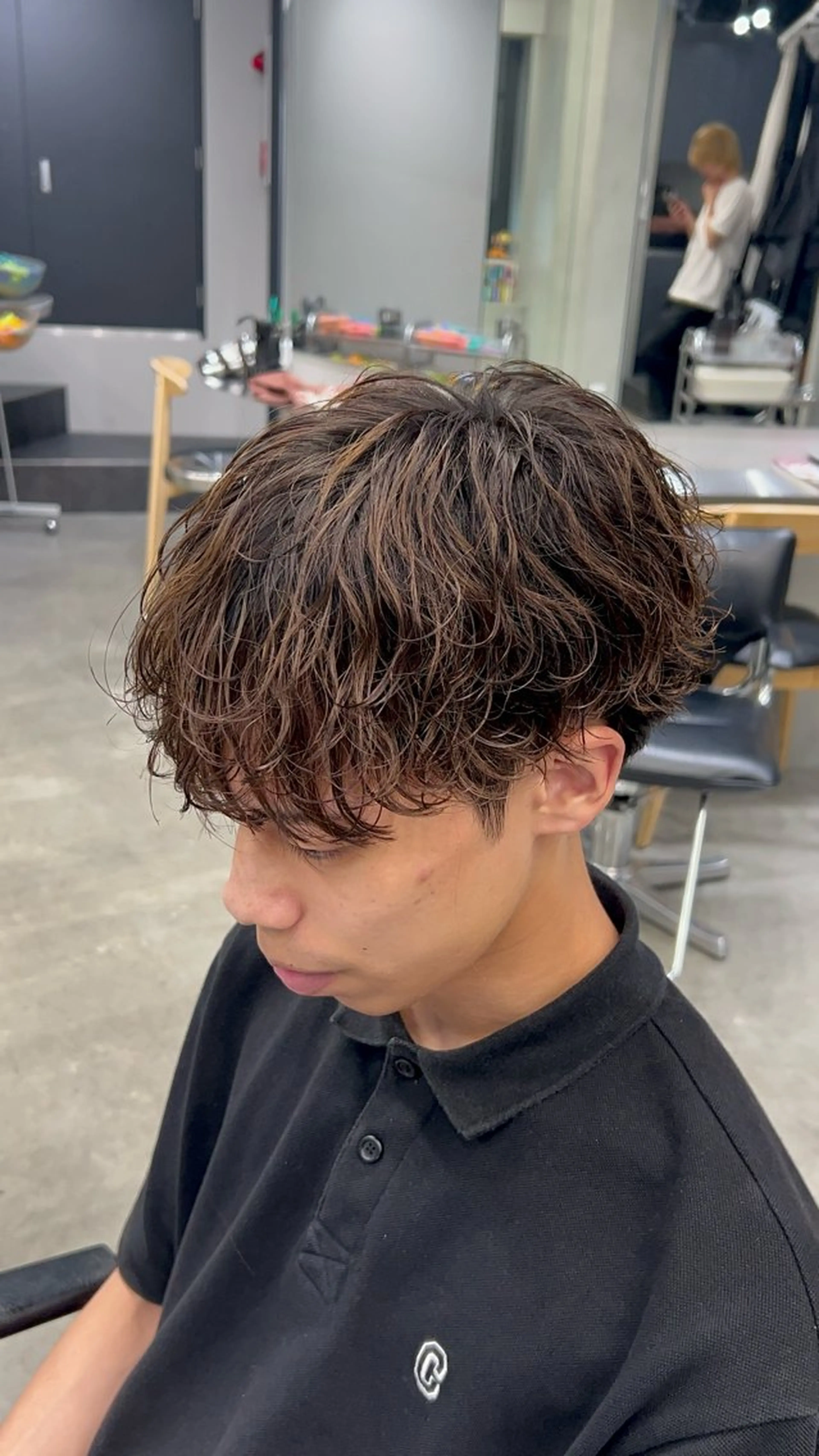 パーマ メンズ 藤平海音/fifth PARKのヘアスタイル