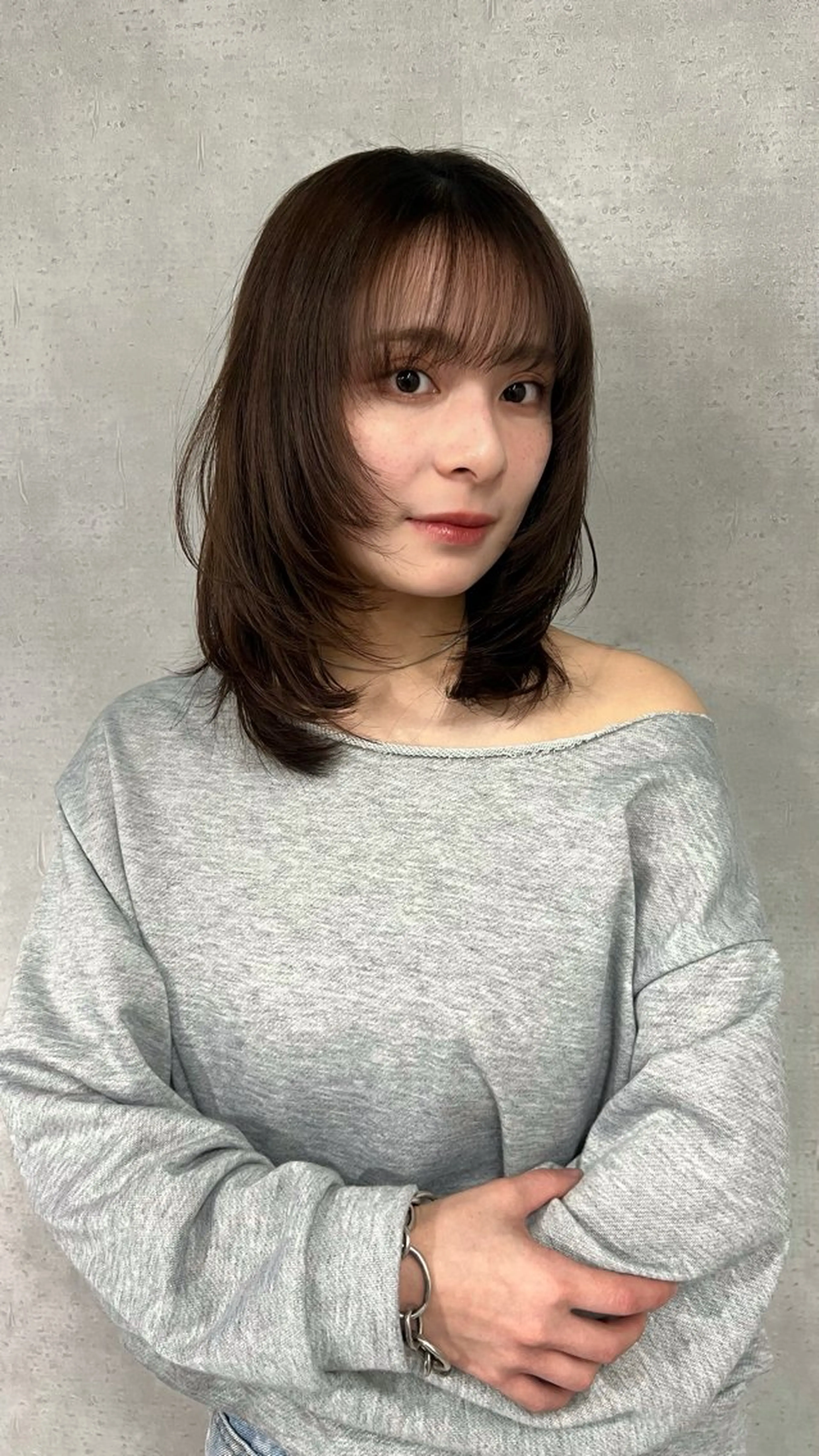 ミディアム カット ヘアカラー トリートメント Loem【ロエム】所属・RINA 【Loem】のヘアスタイル