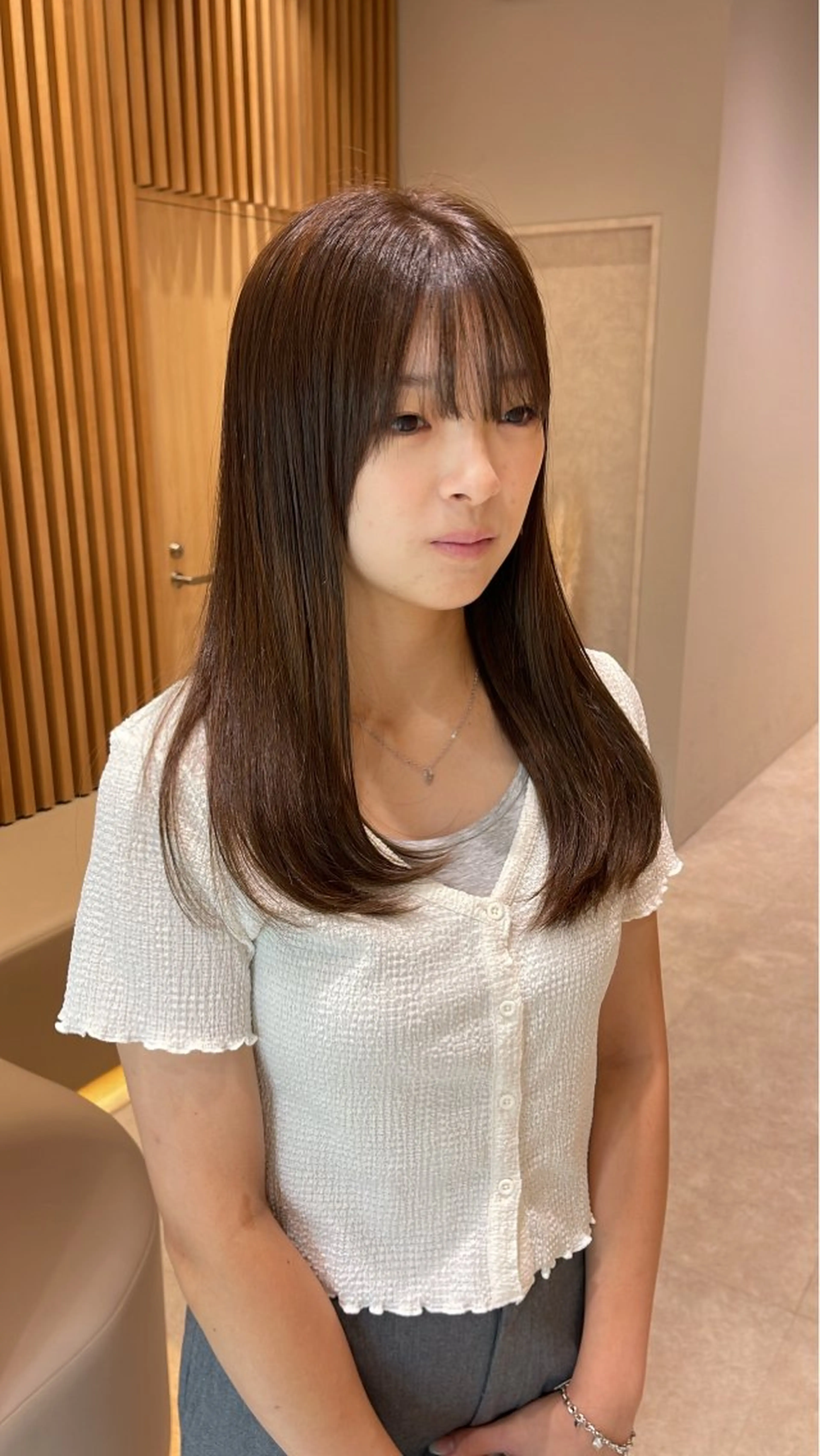 カラー 竹田 真梨子のヘアスタイル