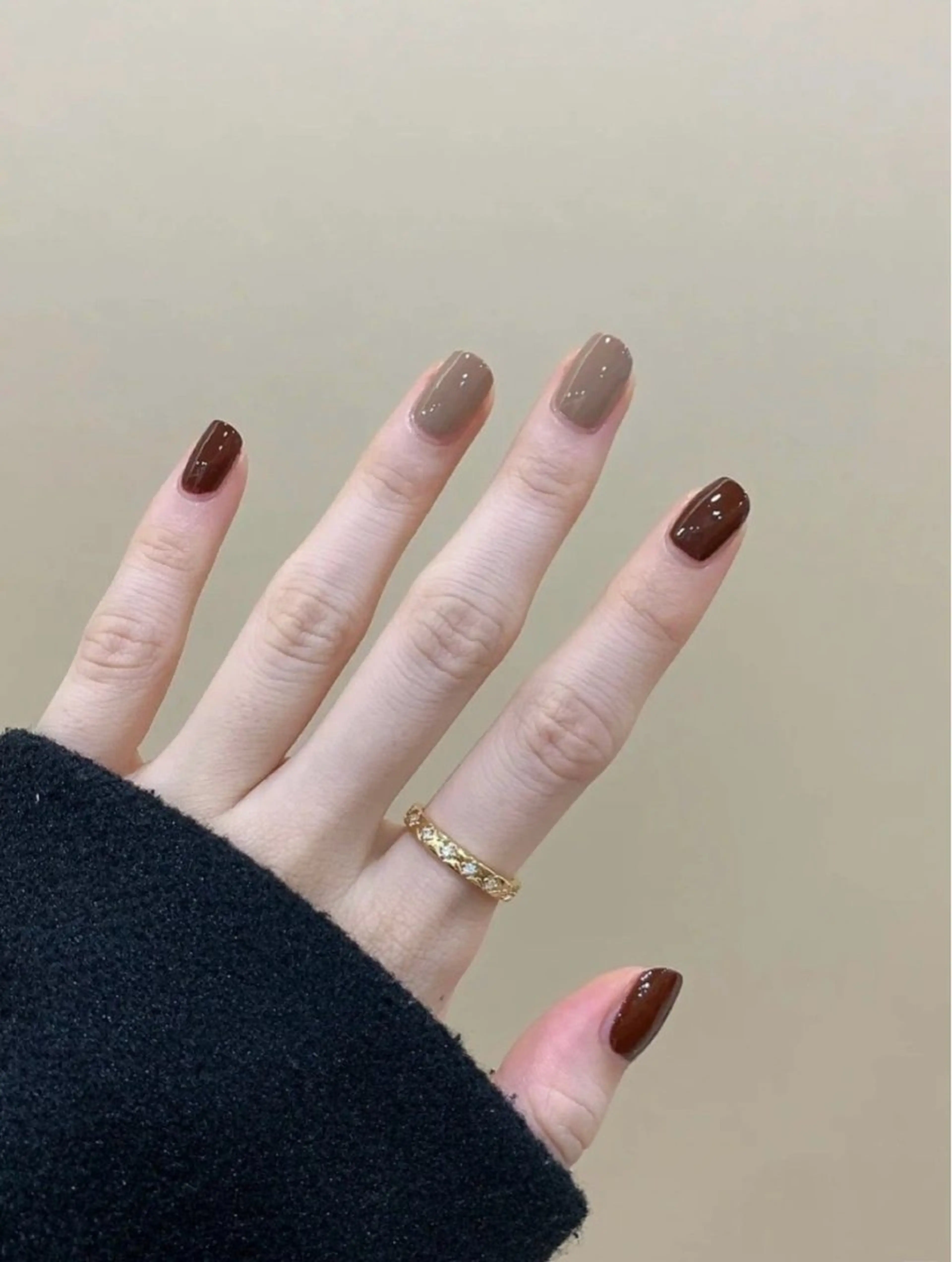 ネイル ブラウン Lily nails studioのネイルデザイン