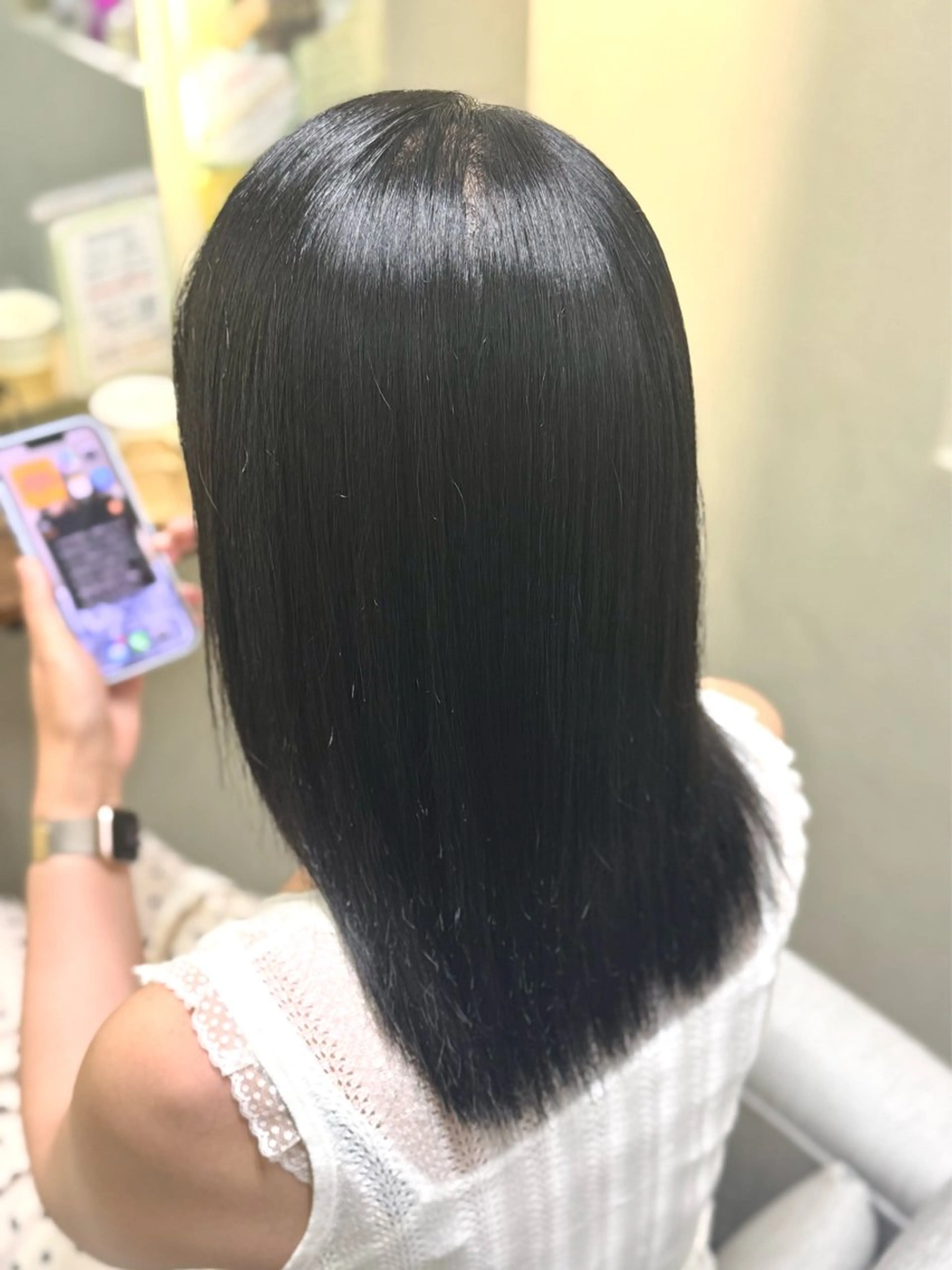 セミロング 巻ける美髪矯正/ 韓国ヘア/yutaのヘアスタイル