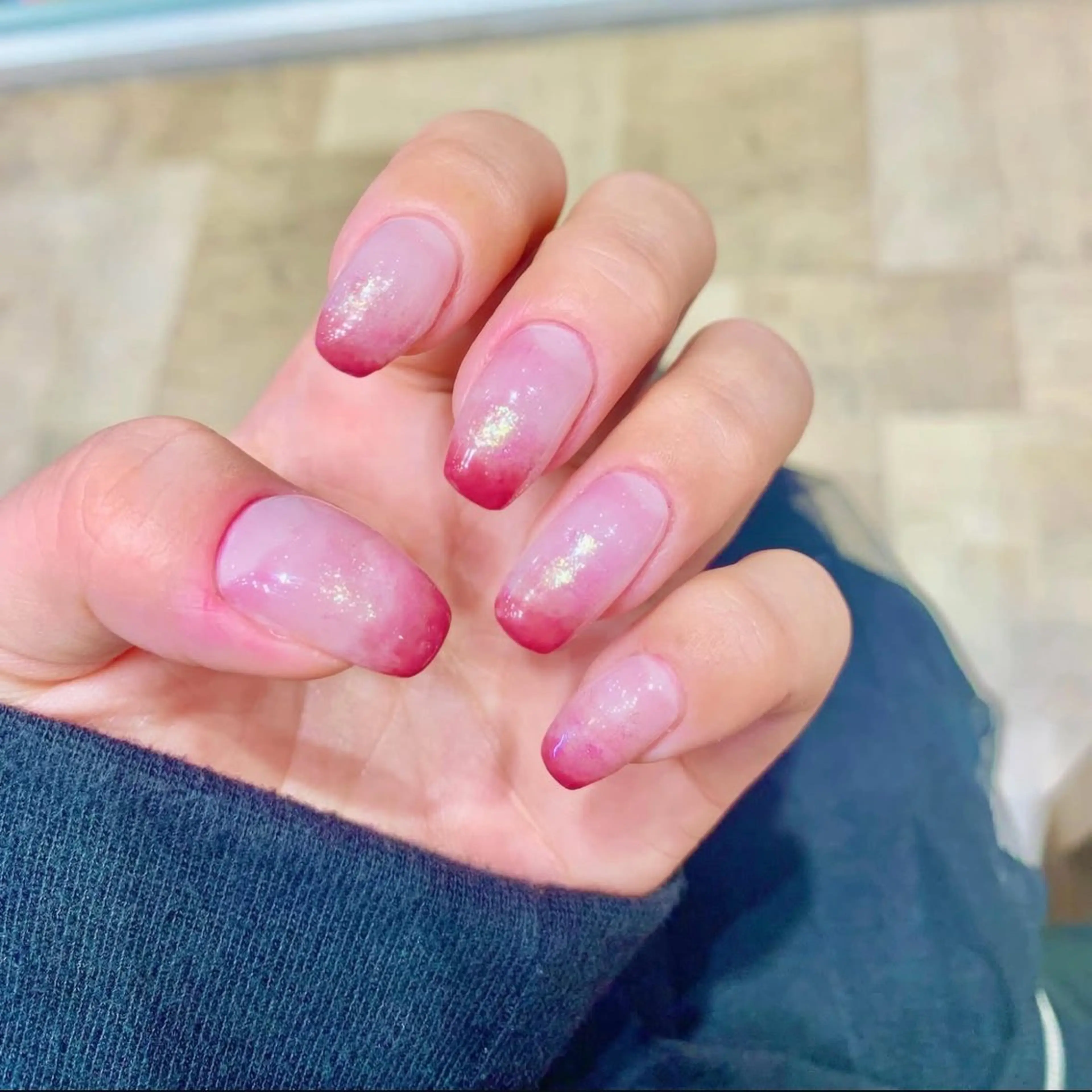 ネイル オーロラネイル ハンドネイル nemuri nail salonのネイルデザイン