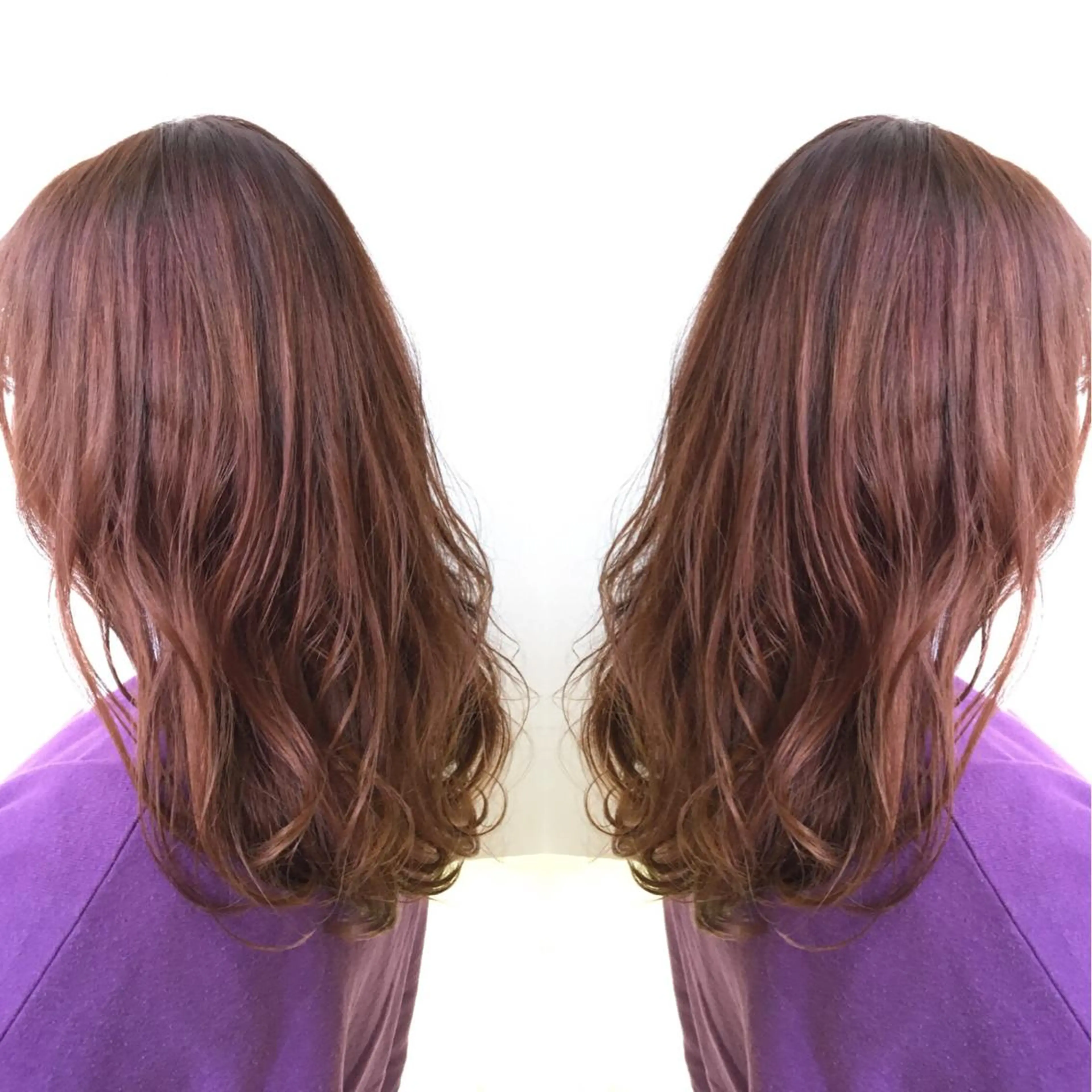 セミロング カラー 🐝肥田 しょーと🐝のヘアスタイル