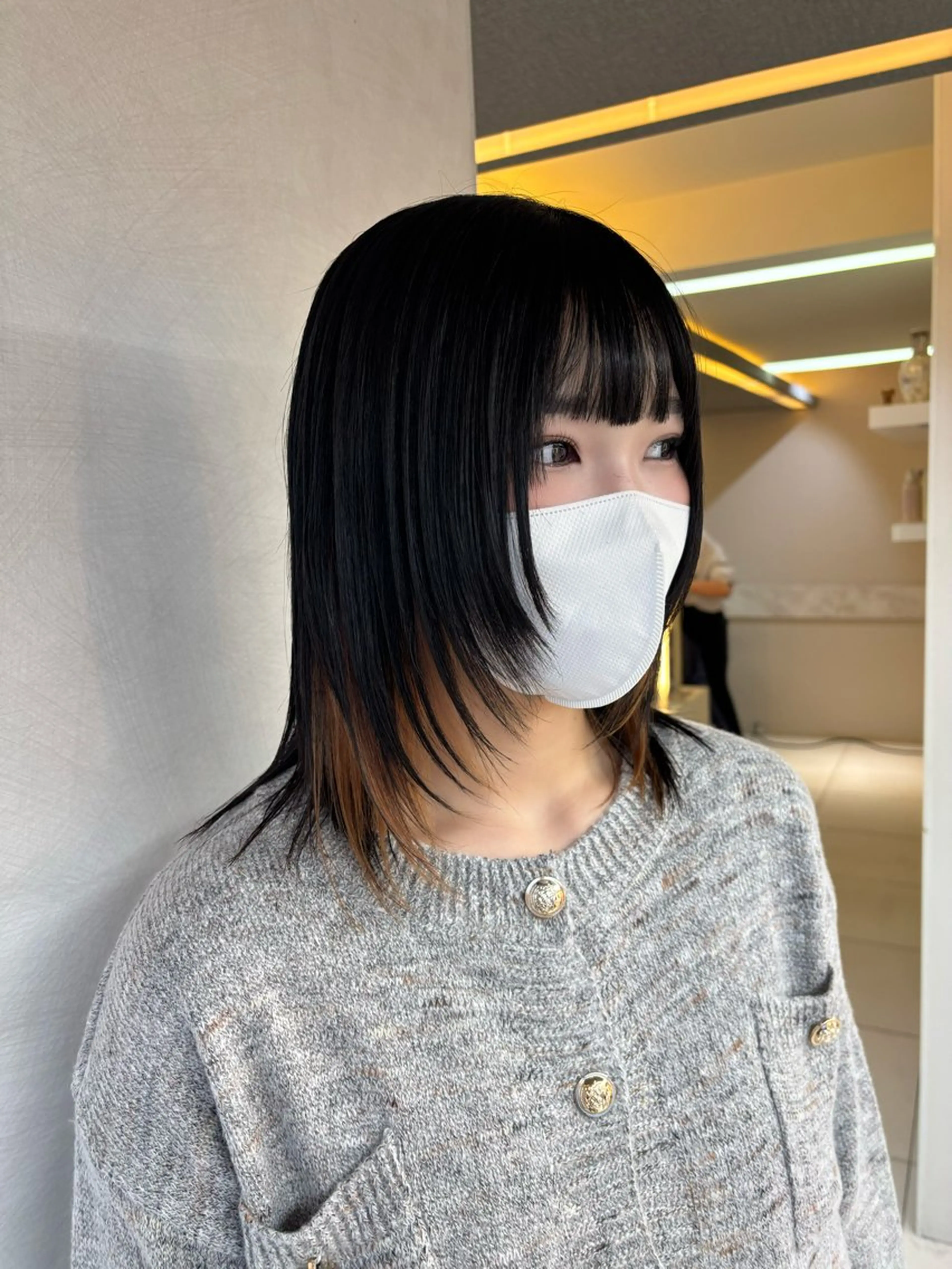 ミディアム Iris by artina 武蔵小杉店【イリス バイ アルティナ】所属・レイヤーカット/ボブ /nene🍥⋆*のヘアスタイル