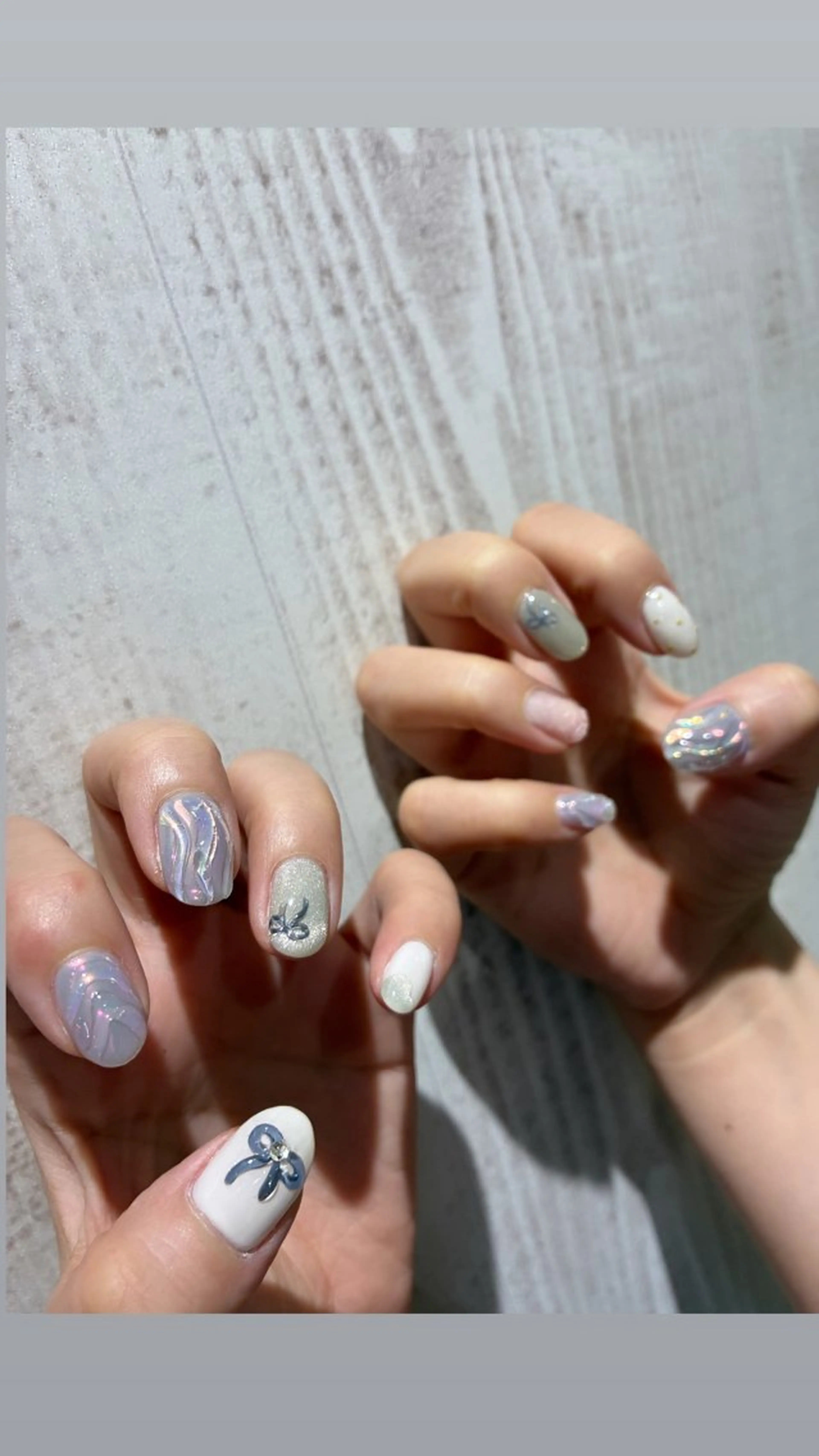 ネイル オーロラネイル ハンドネイル 13日3980円‼️ マグもデザインも◎のネイルデザイン