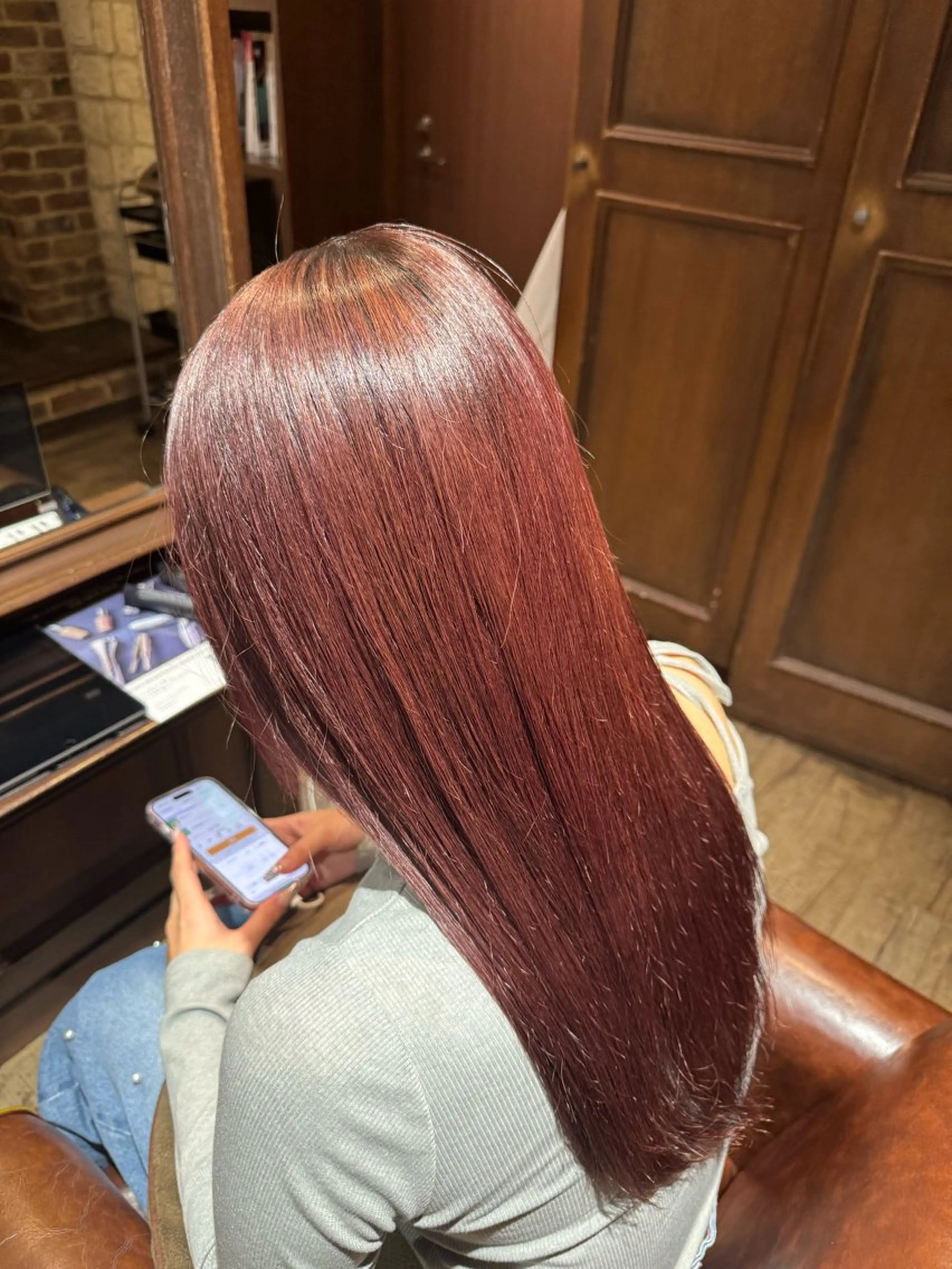 カラー ブラウンカラー ピンクカラー ヘアカラー オノ ソウイチロウ/ ブリーチ/パーマのヘアスタイル