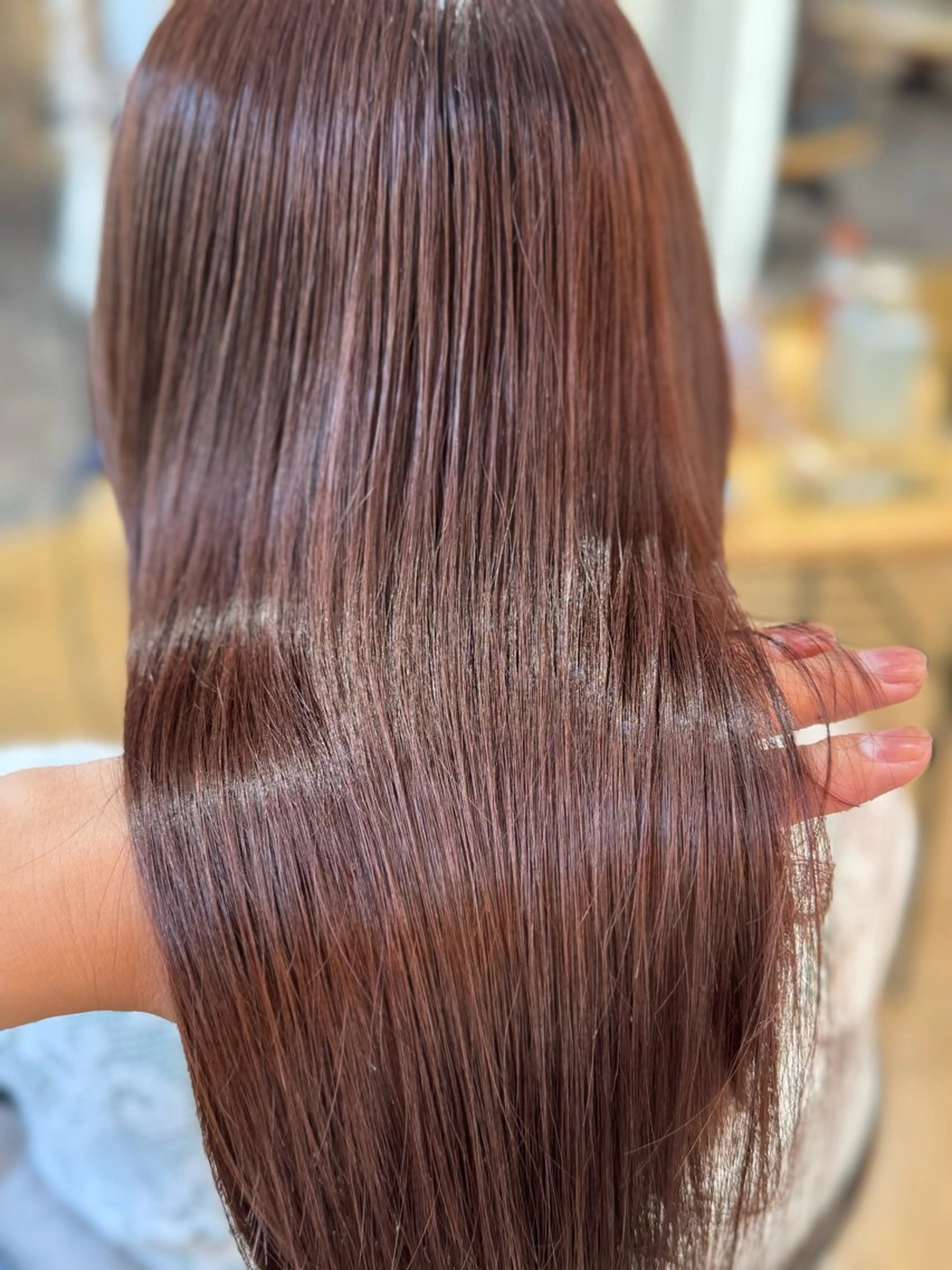 髪質改善トリートメント＋カラーの写真