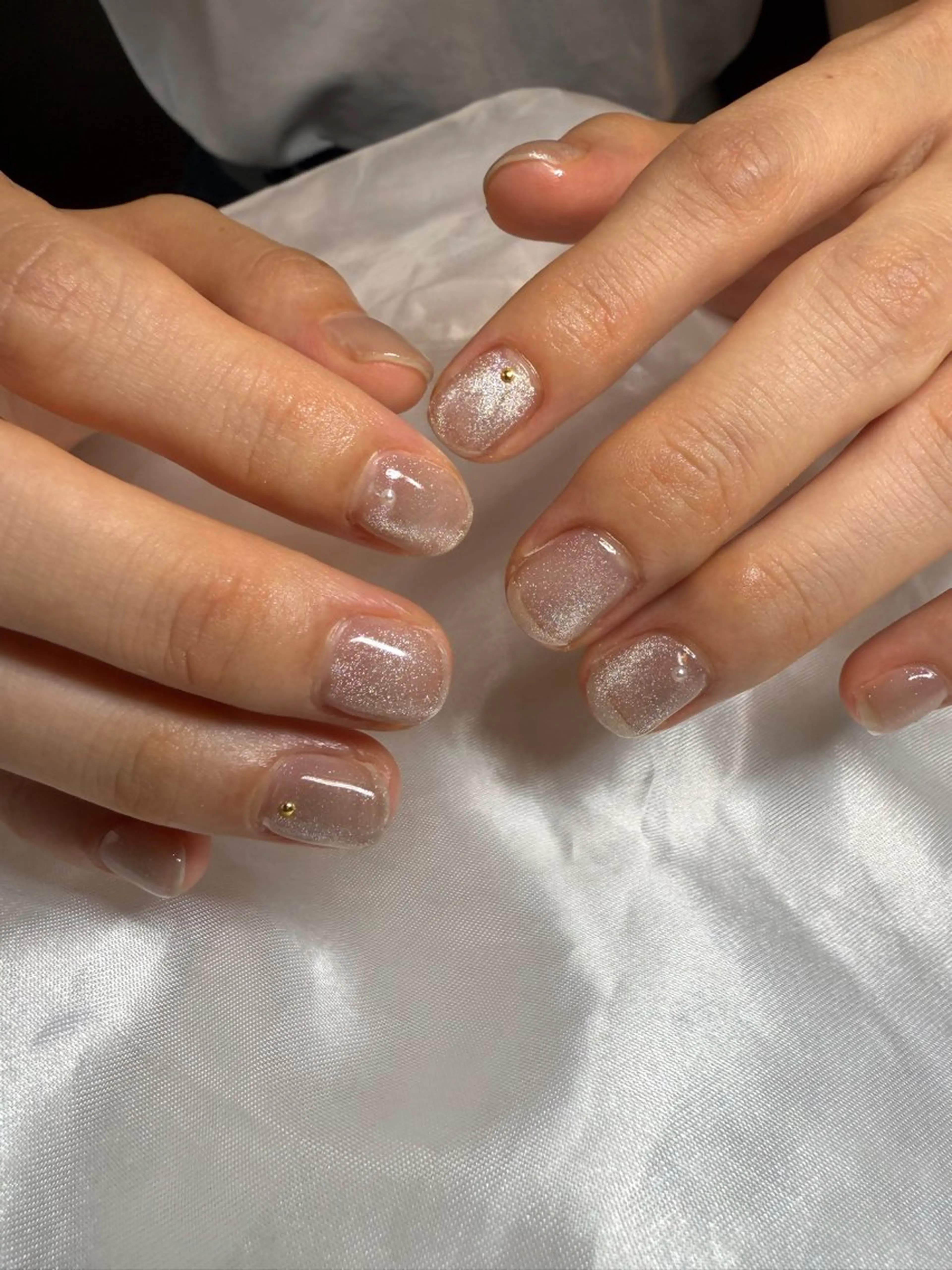 ネイル 氷ネイル・うるうるネイル マグネットネイル ハンドネイル bylily yuriのネイルデザイン