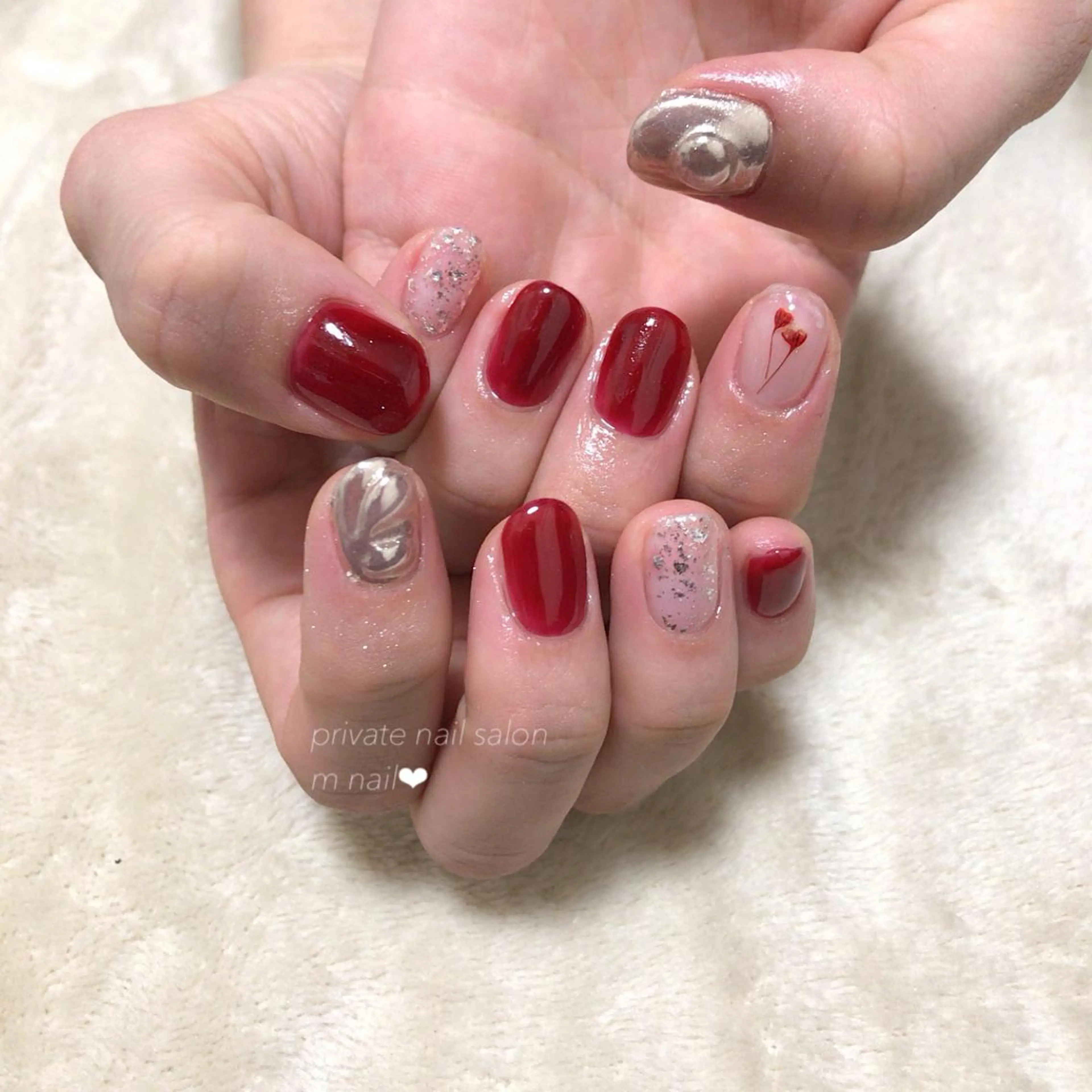 ネイル 持ち込み ハンドネイル 小河原 舞のネイルデザイン