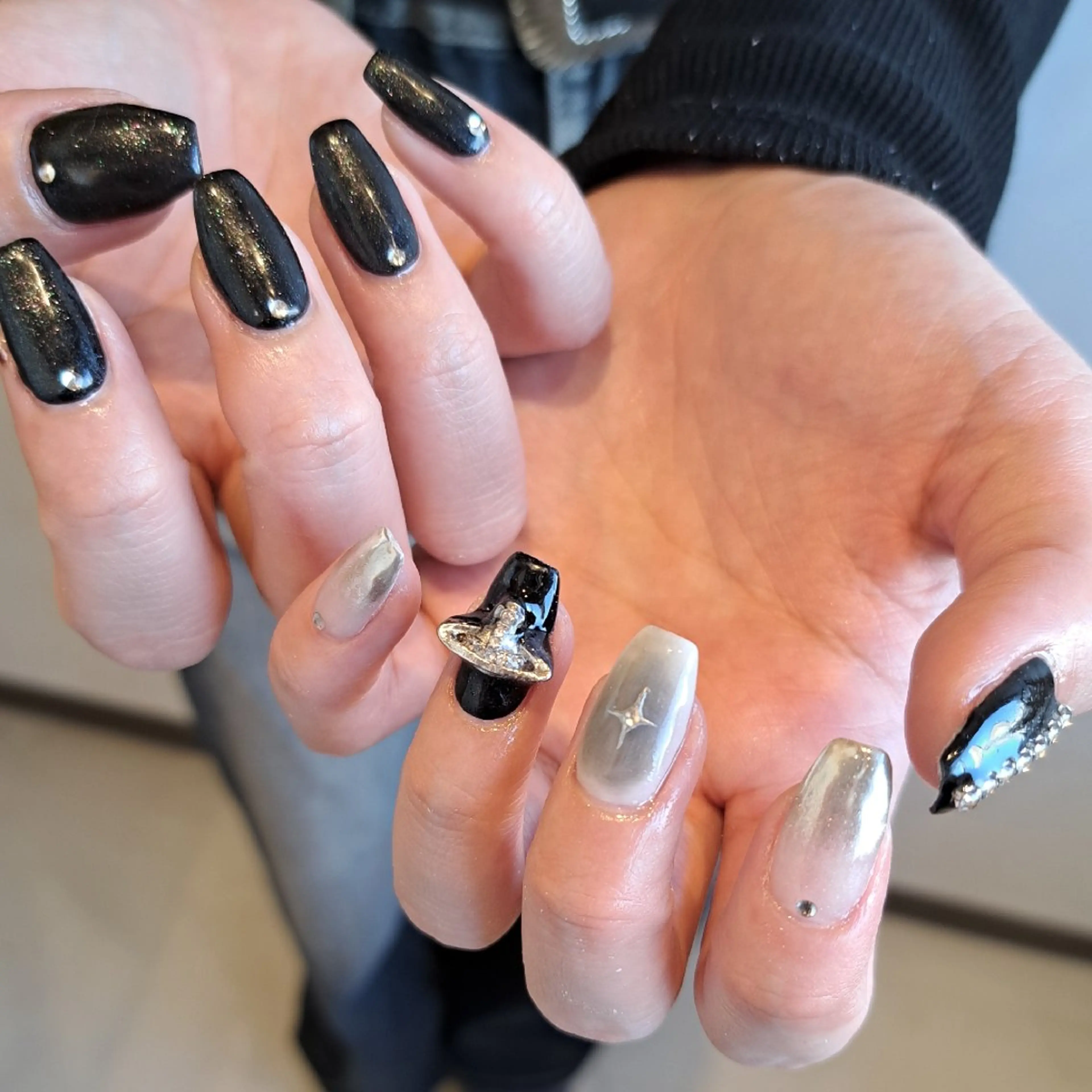 ネイル アートネイル ジェルネイル 韓国ネイル マグネットネイル ミラーネイル Nail mood /アートし放題のネイルデザイン