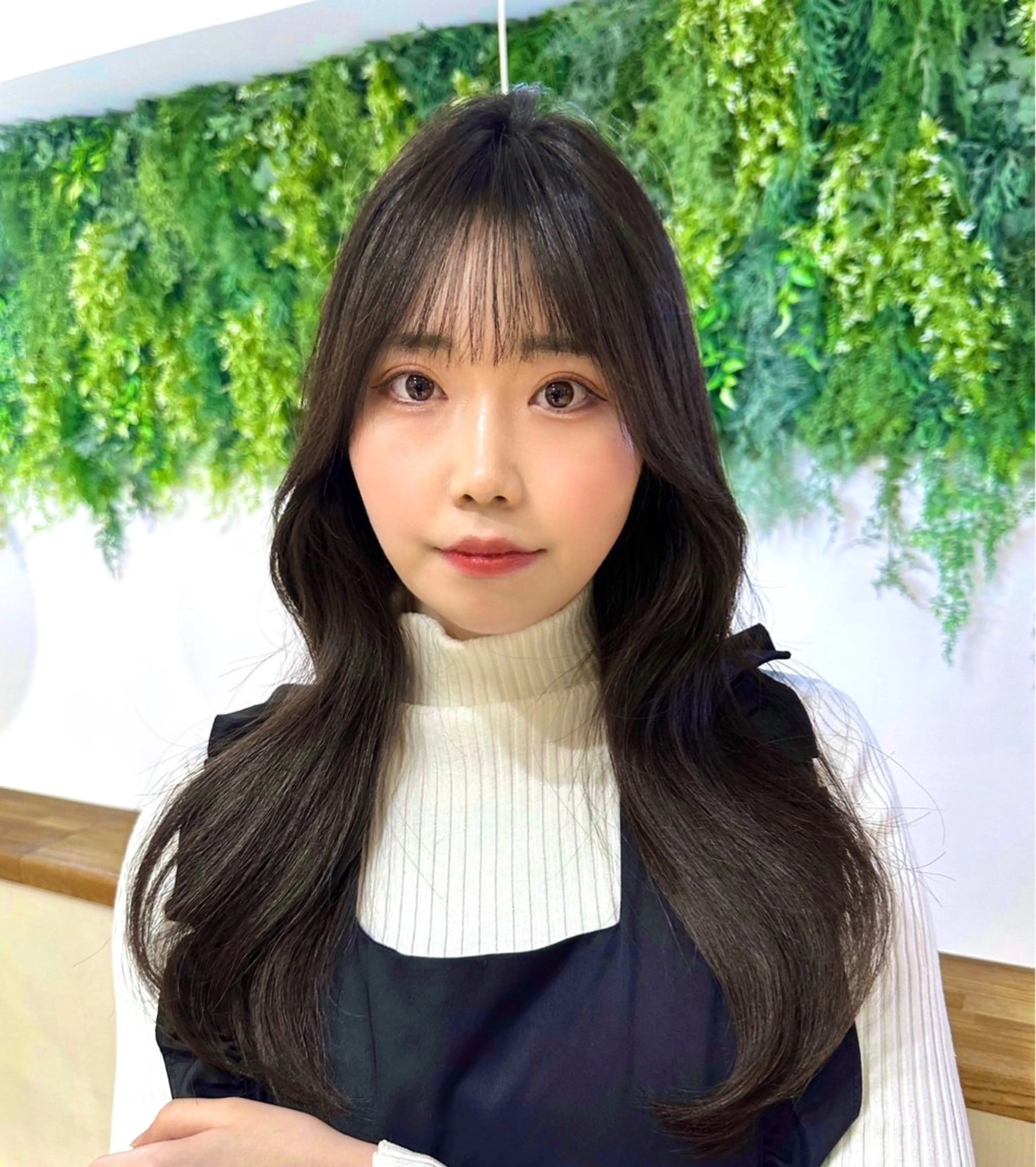 ロング カラー くびれヘア 顔周りカット 韓国風ヘア レイヤーカット レイヤー/韓国ヘア /顔周り/大久保貴之のヘアスタイル