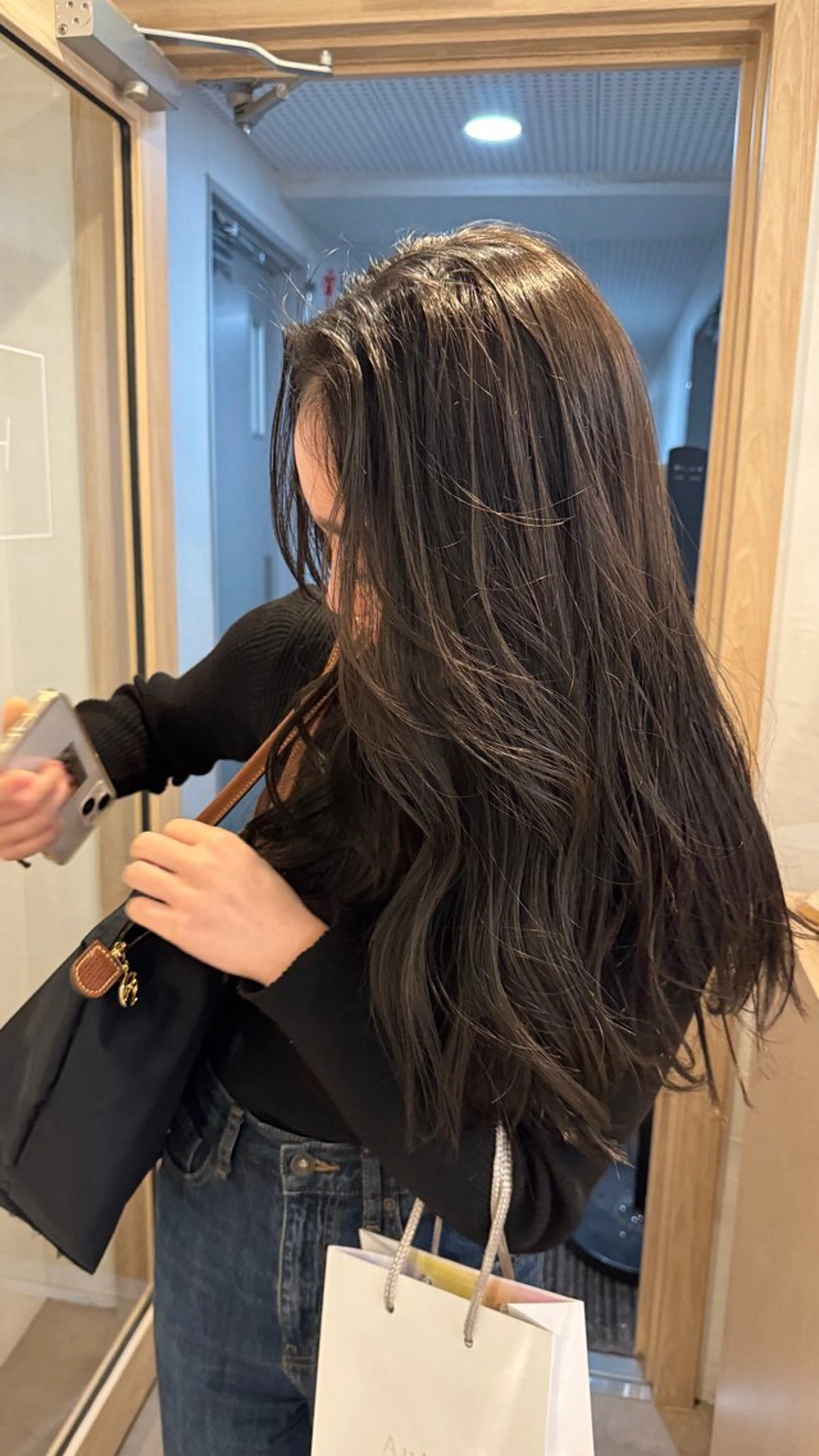 ロング カラー レイヤーカット ボブパーマNo.1のヘアスタイル