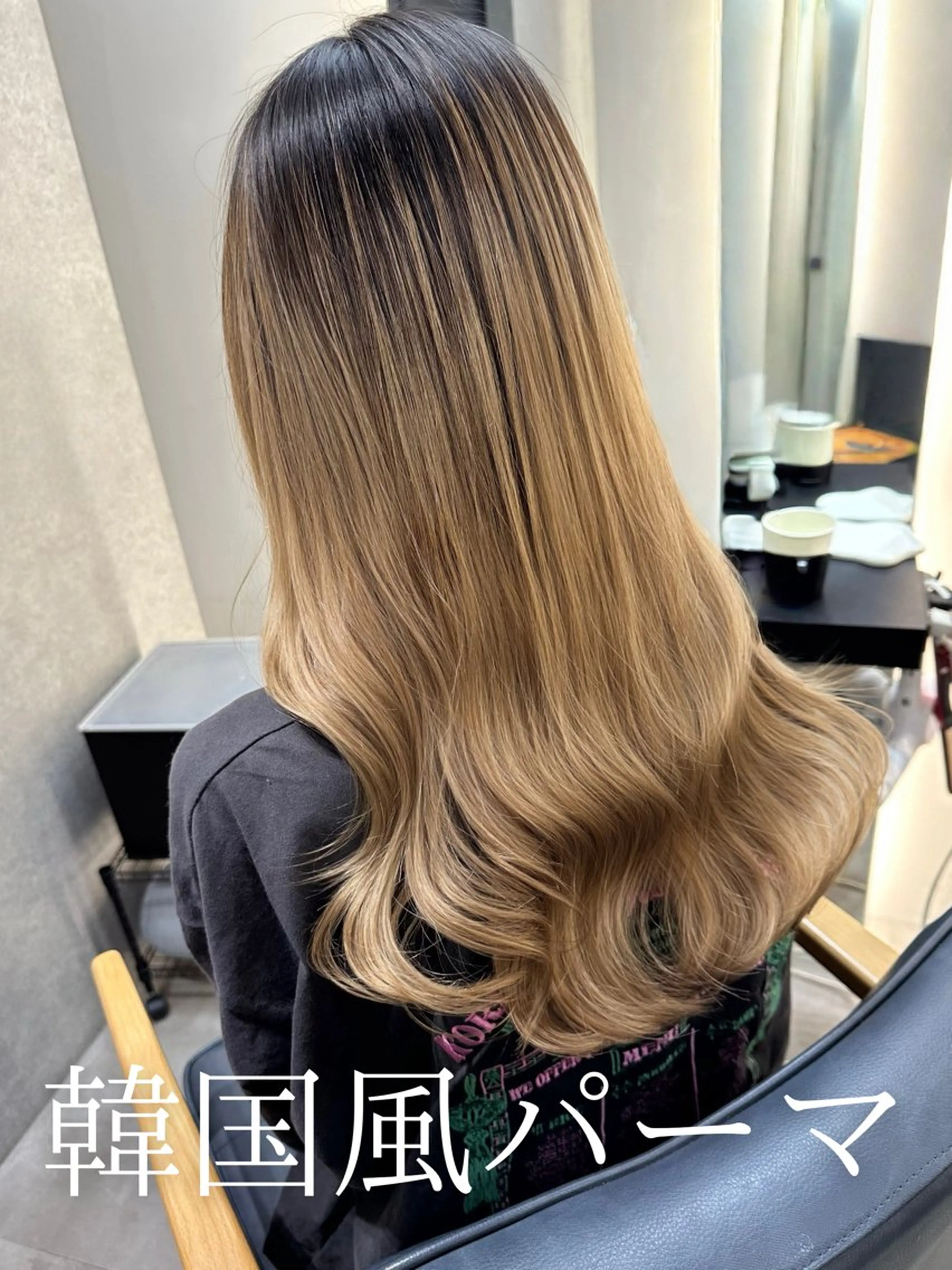セミロング 韓国風パーマ/ 韓国ヘア/大森千寛のヘアスタイル